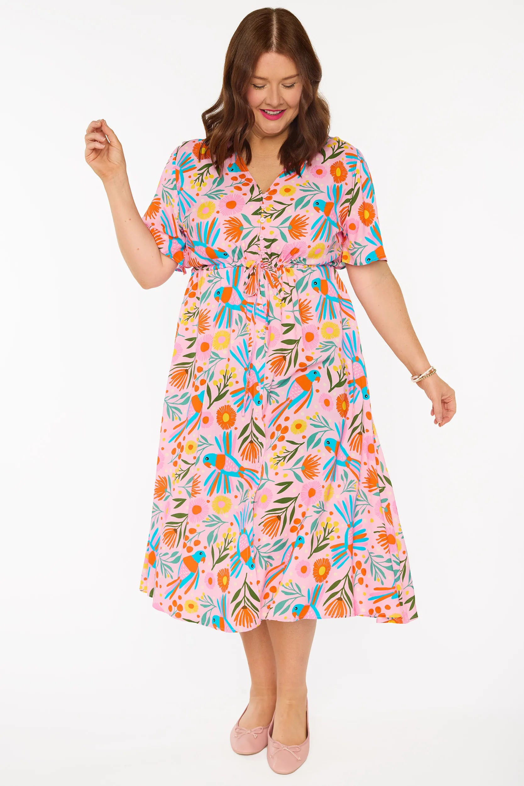 Michelle Native Birds Dress