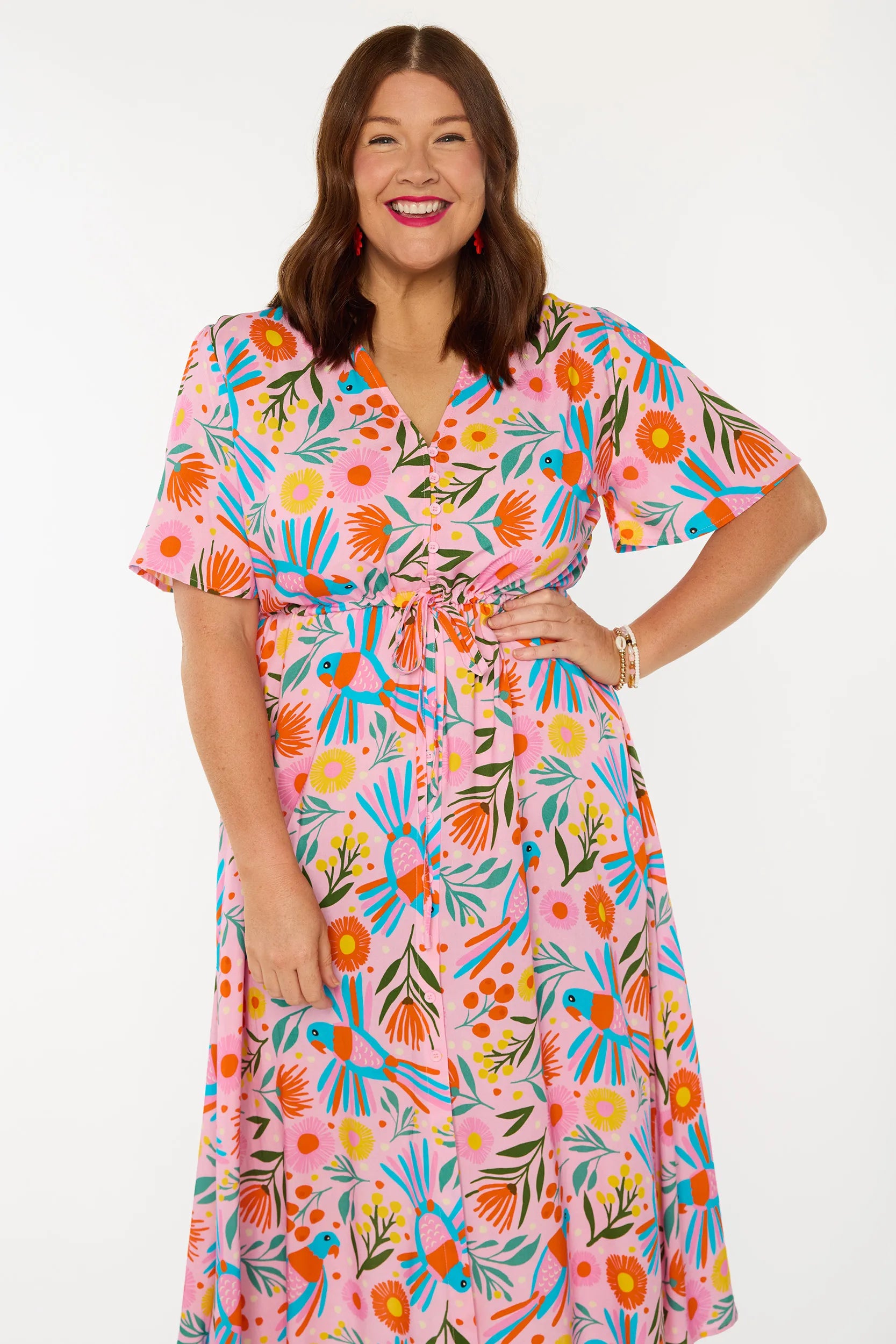 Michelle Native Birds Dress