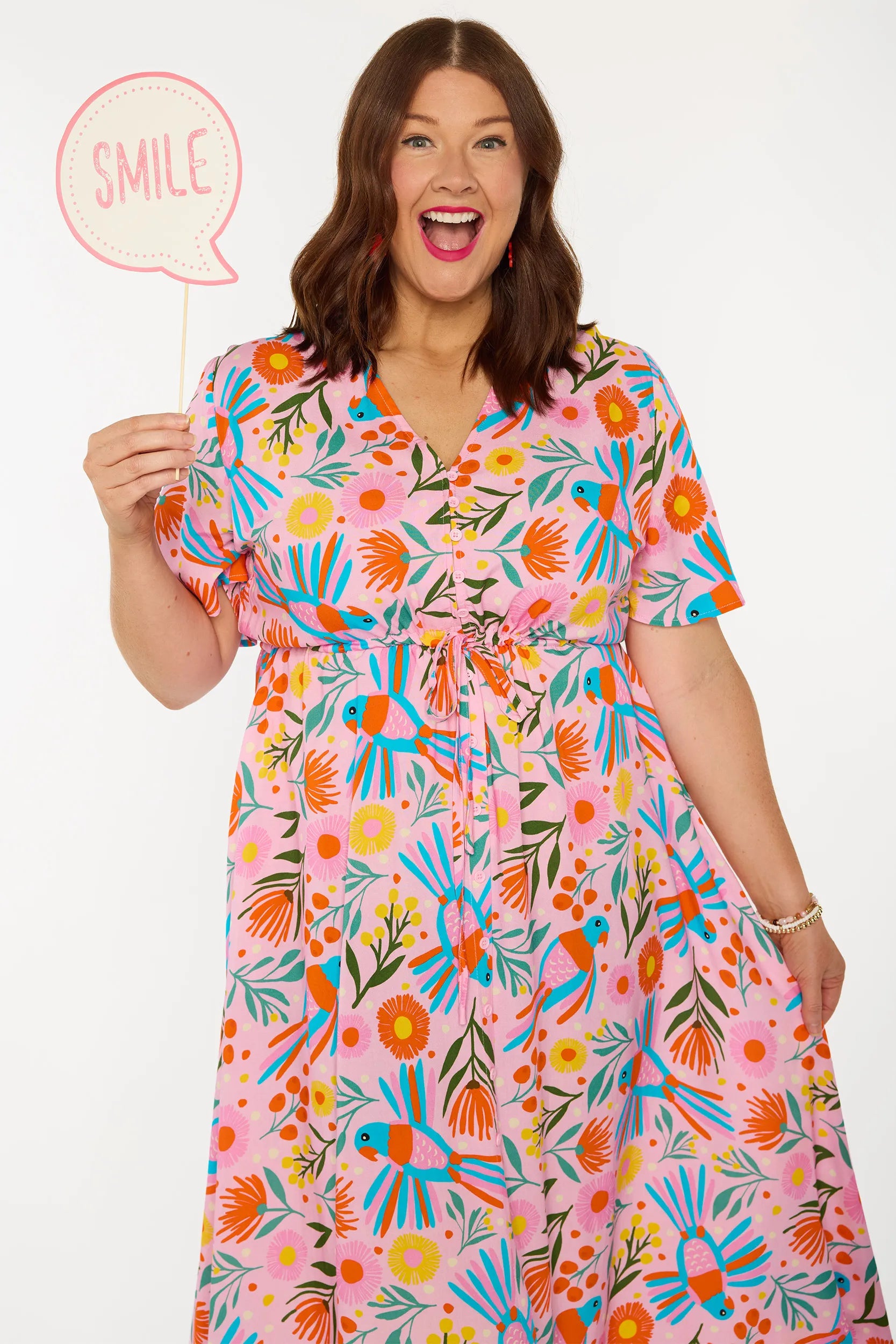 Michelle Native Birds Dress