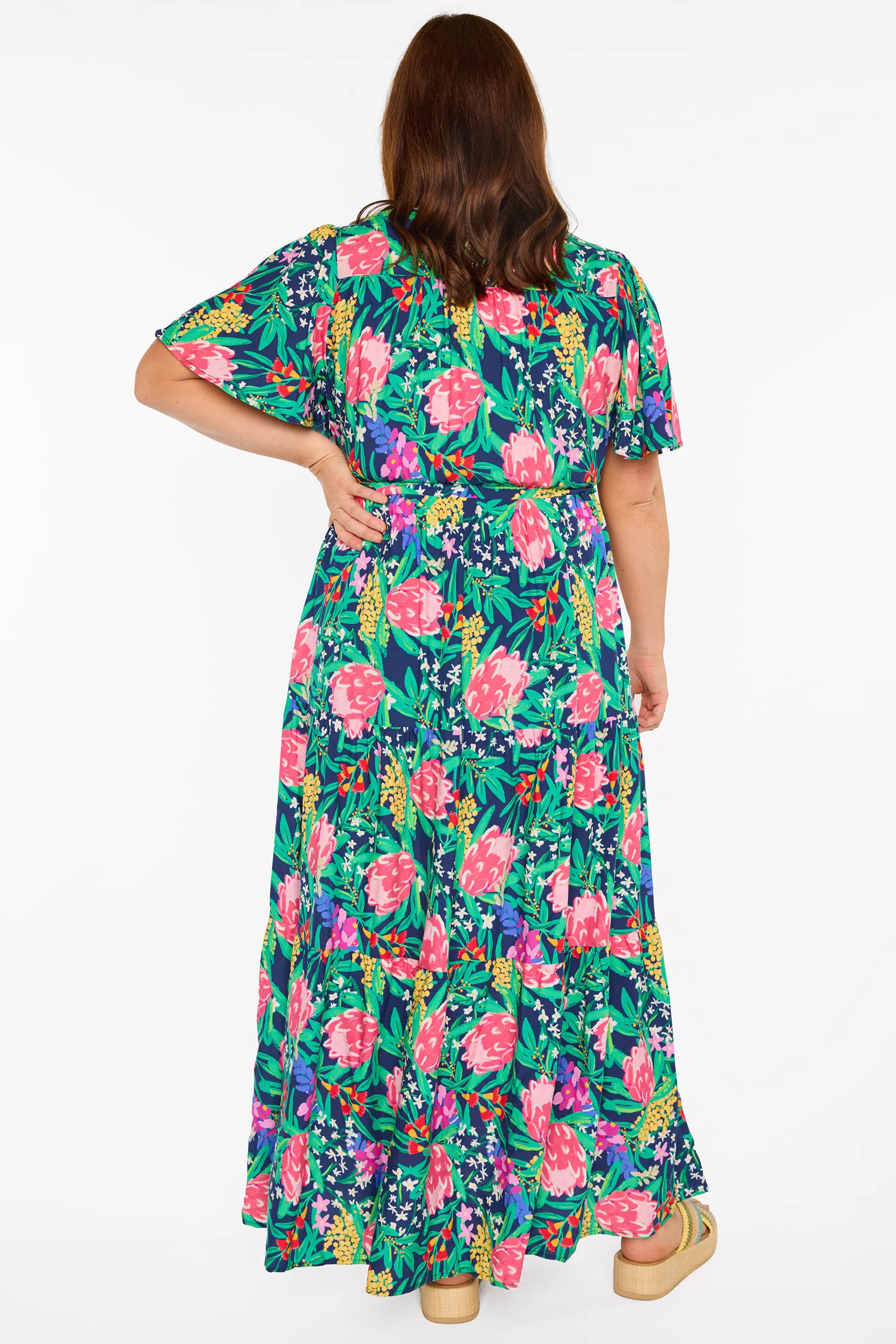 Alexia Navy Native Flora Dress