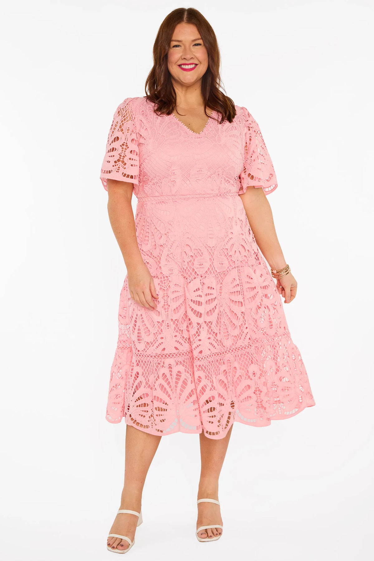 Nicolla Blush Lace Dress