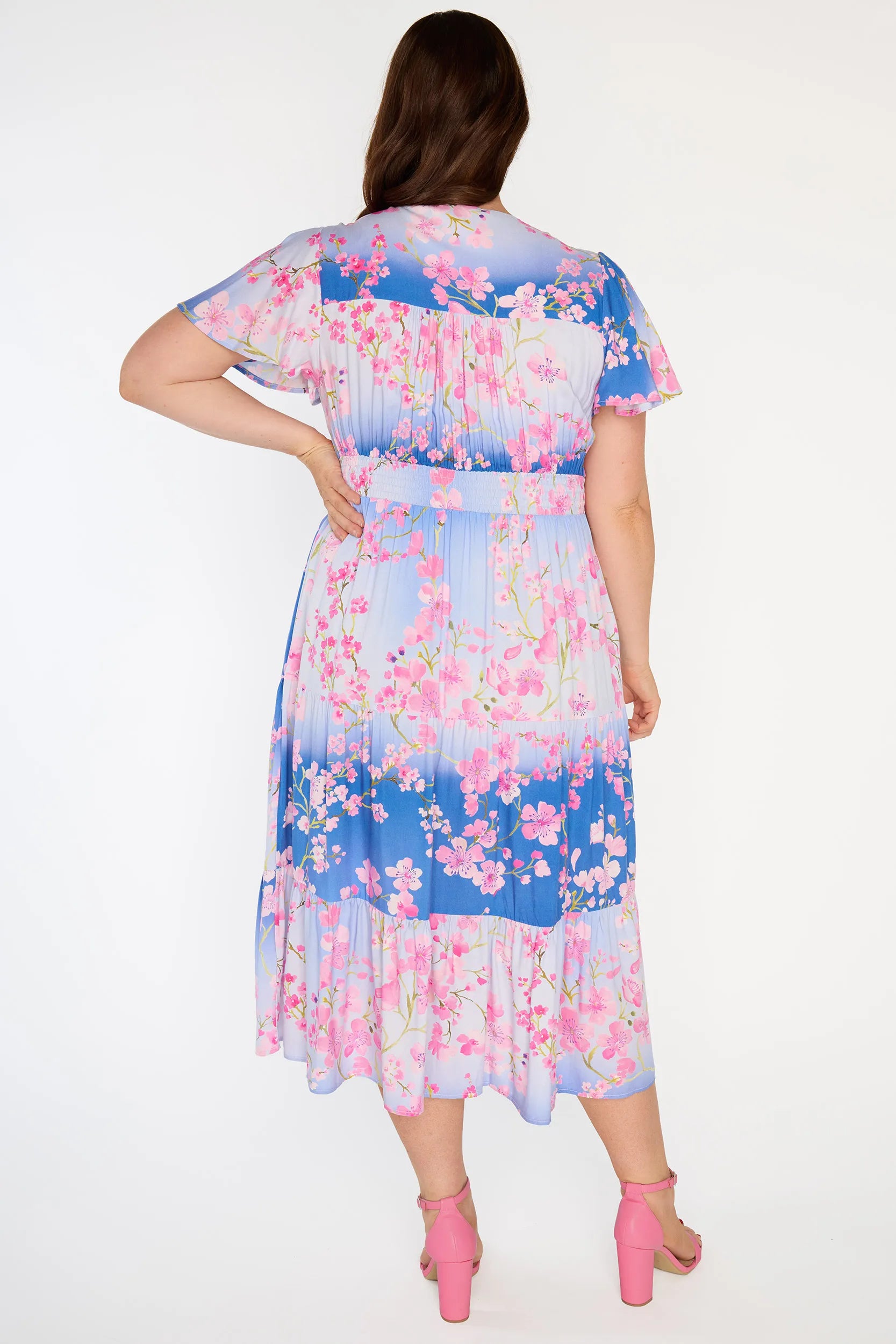 Heather Ombre Cherry Blossom Dress