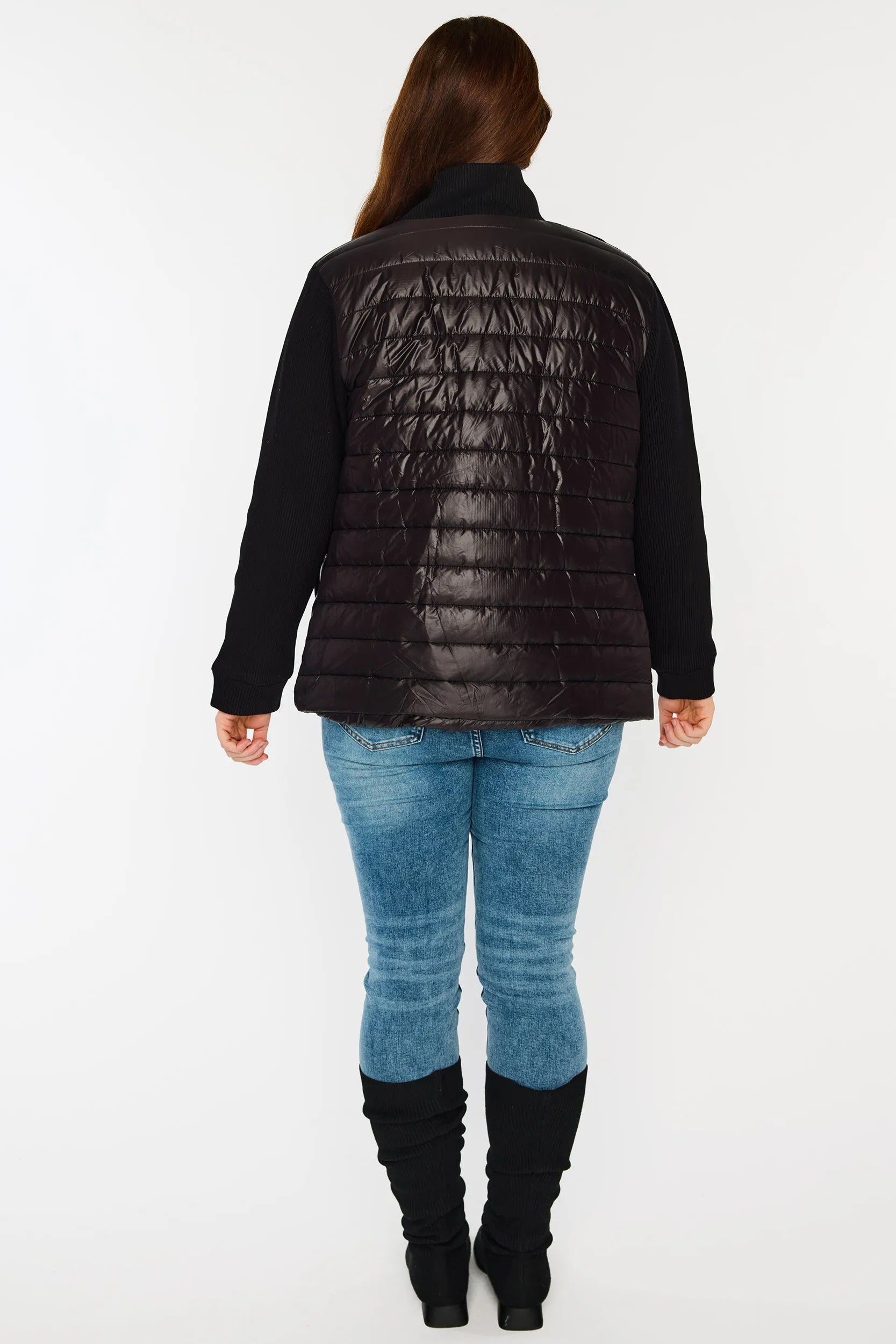 Pete Black Puffer Jacket โ Black bomber jacket