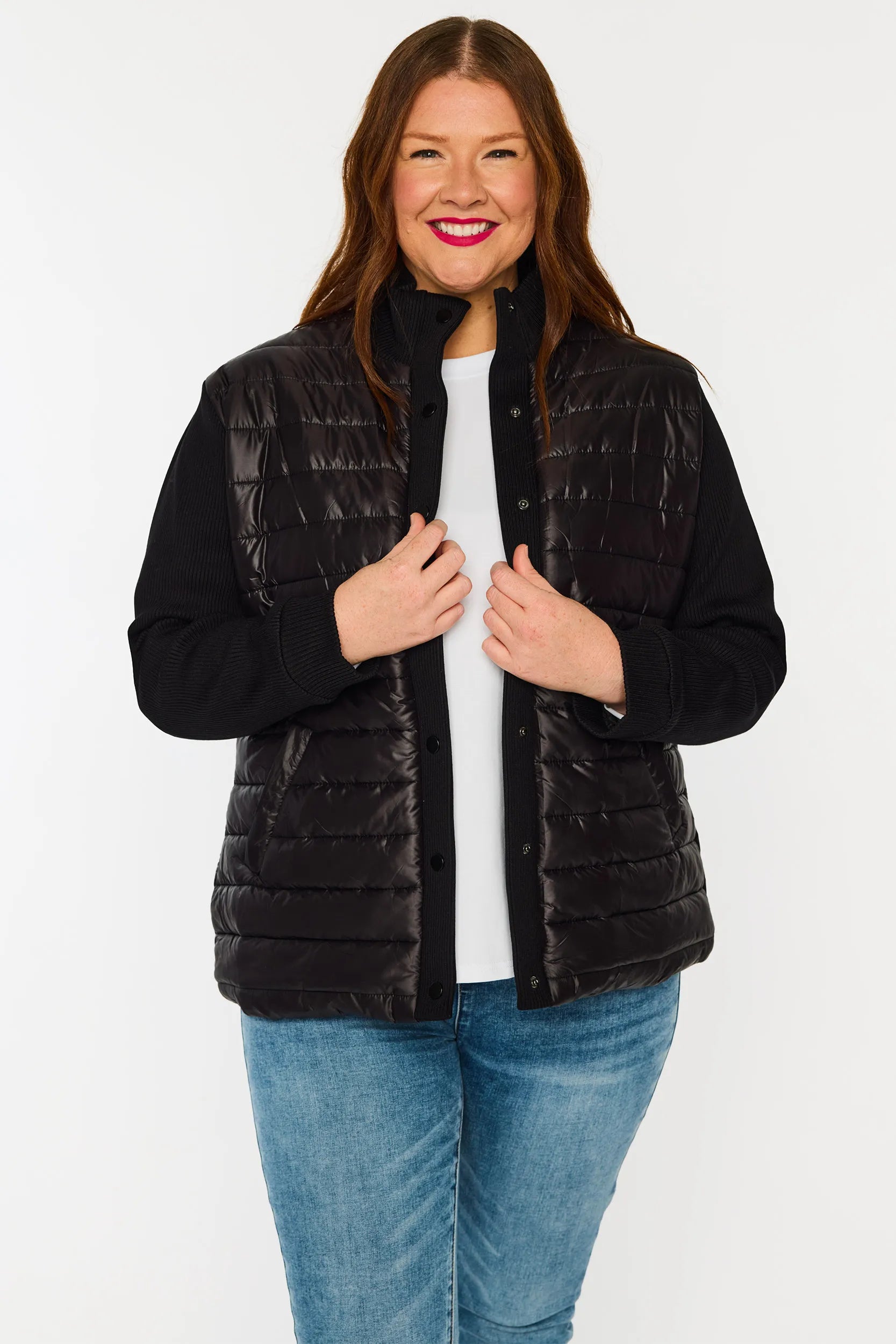 Pete Black Puffer Jacket โ Black bomber jacket