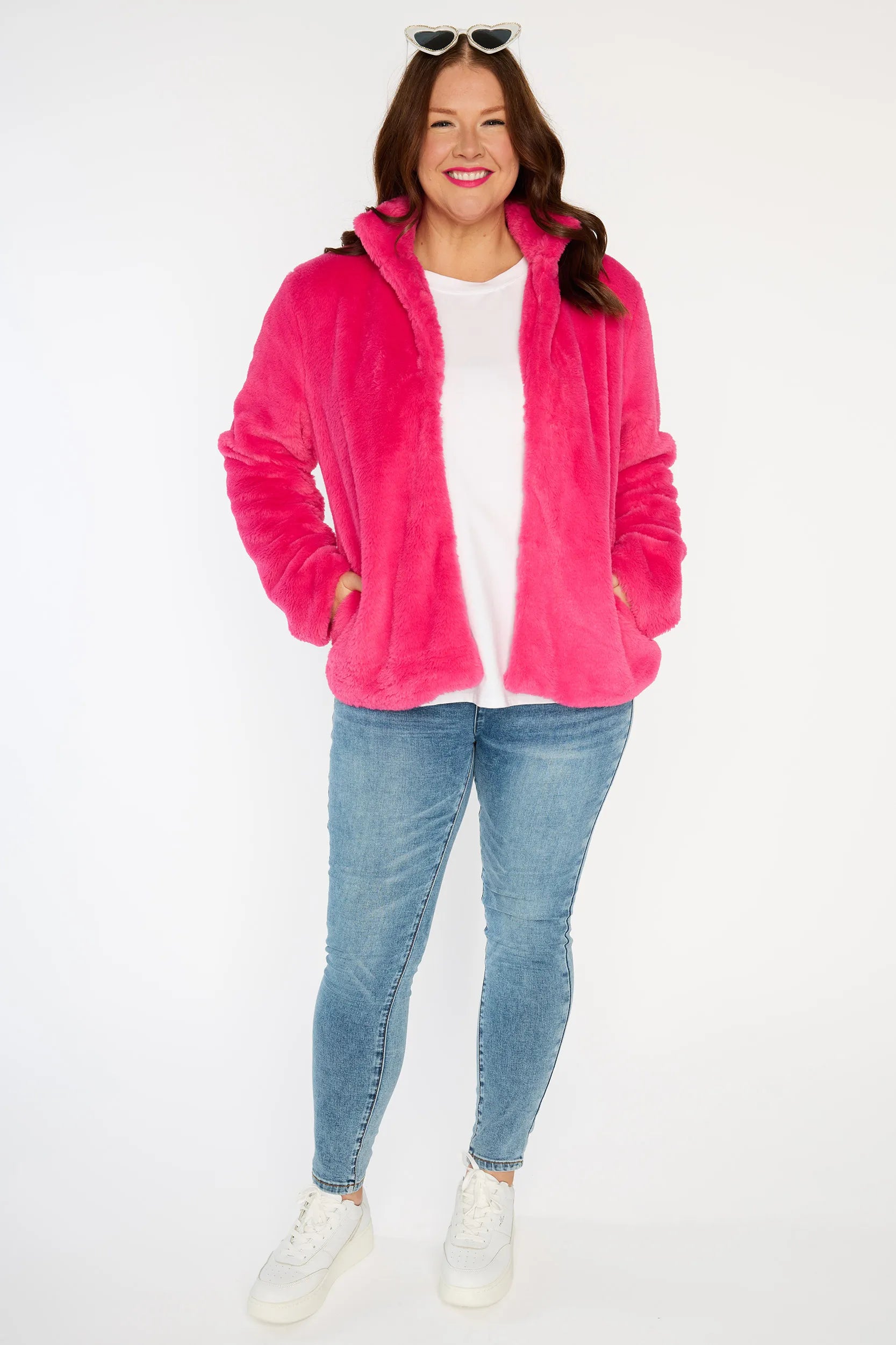 Tommy Pink Fluffy Jacket – Pink denim jacket