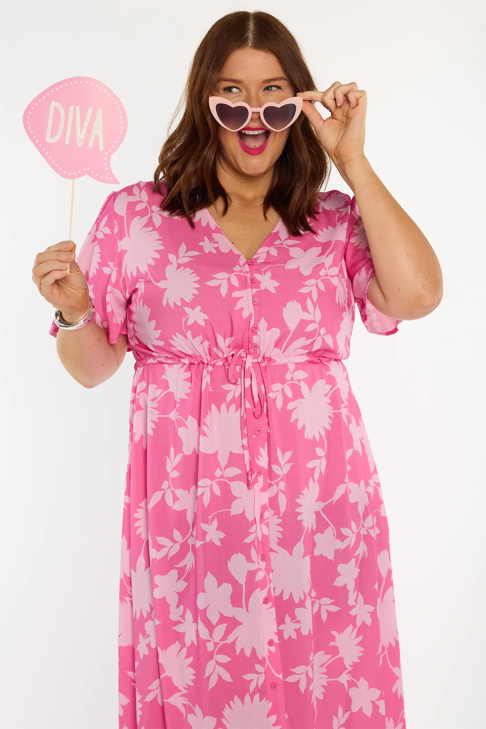 Michelle Pink Ivy Dress