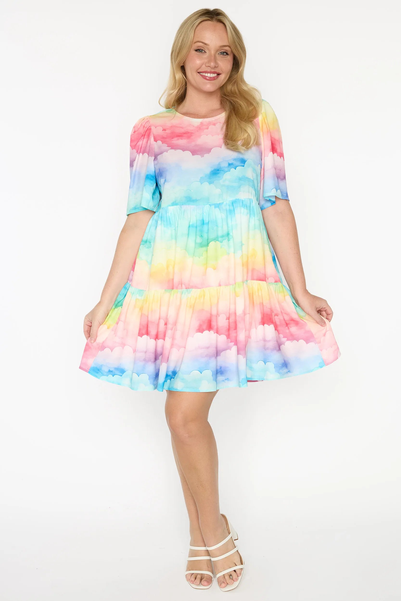 Jackson Rainbow Clouds Dress – Rainbow Clouds mini dress