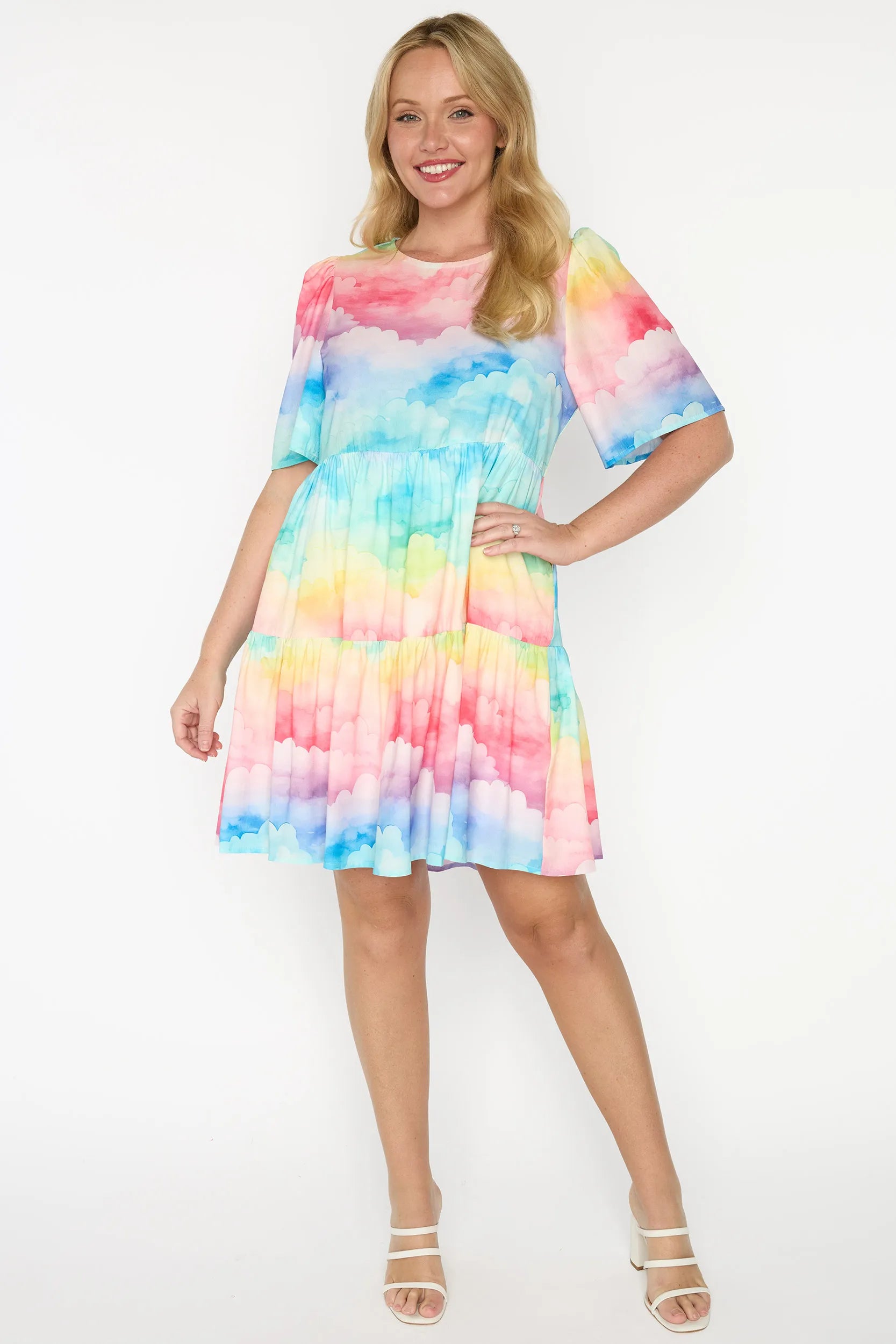 Jackson Rainbow Clouds Dress – Rainbow Clouds mini dress