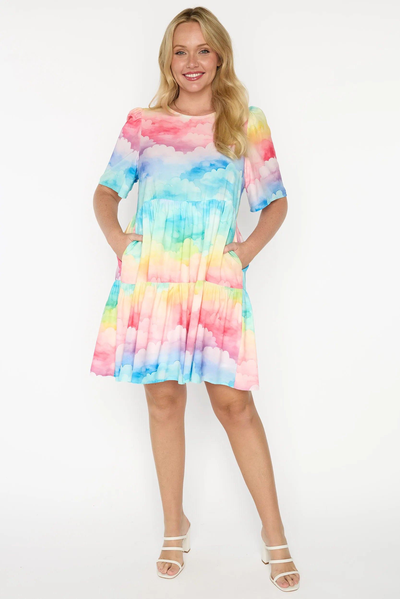 Jackson Rainbow Clouds Dress – Rainbow Clouds mini dress