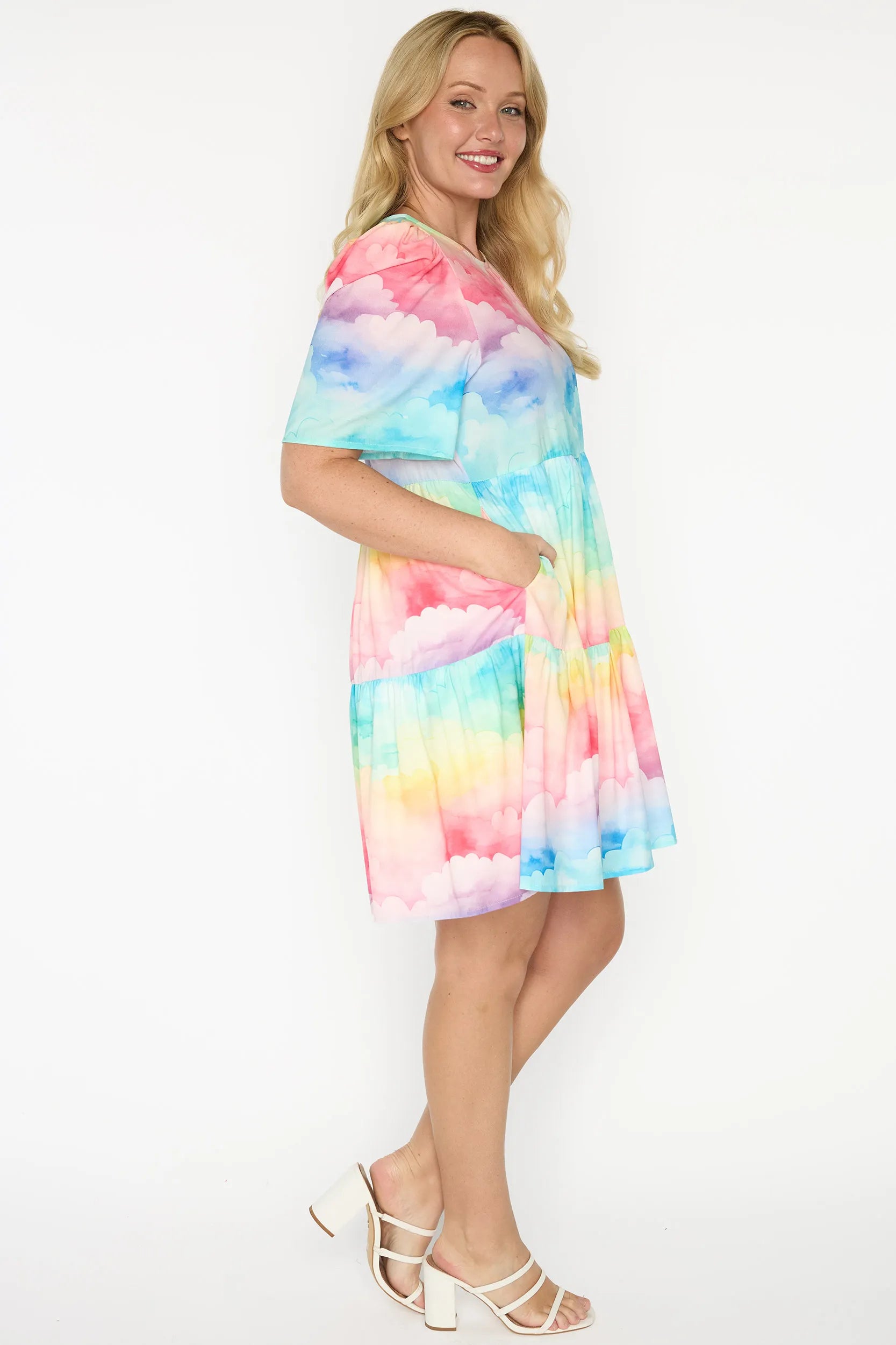 Jackson Rainbow Clouds Dress – Rainbow Clouds mini dress