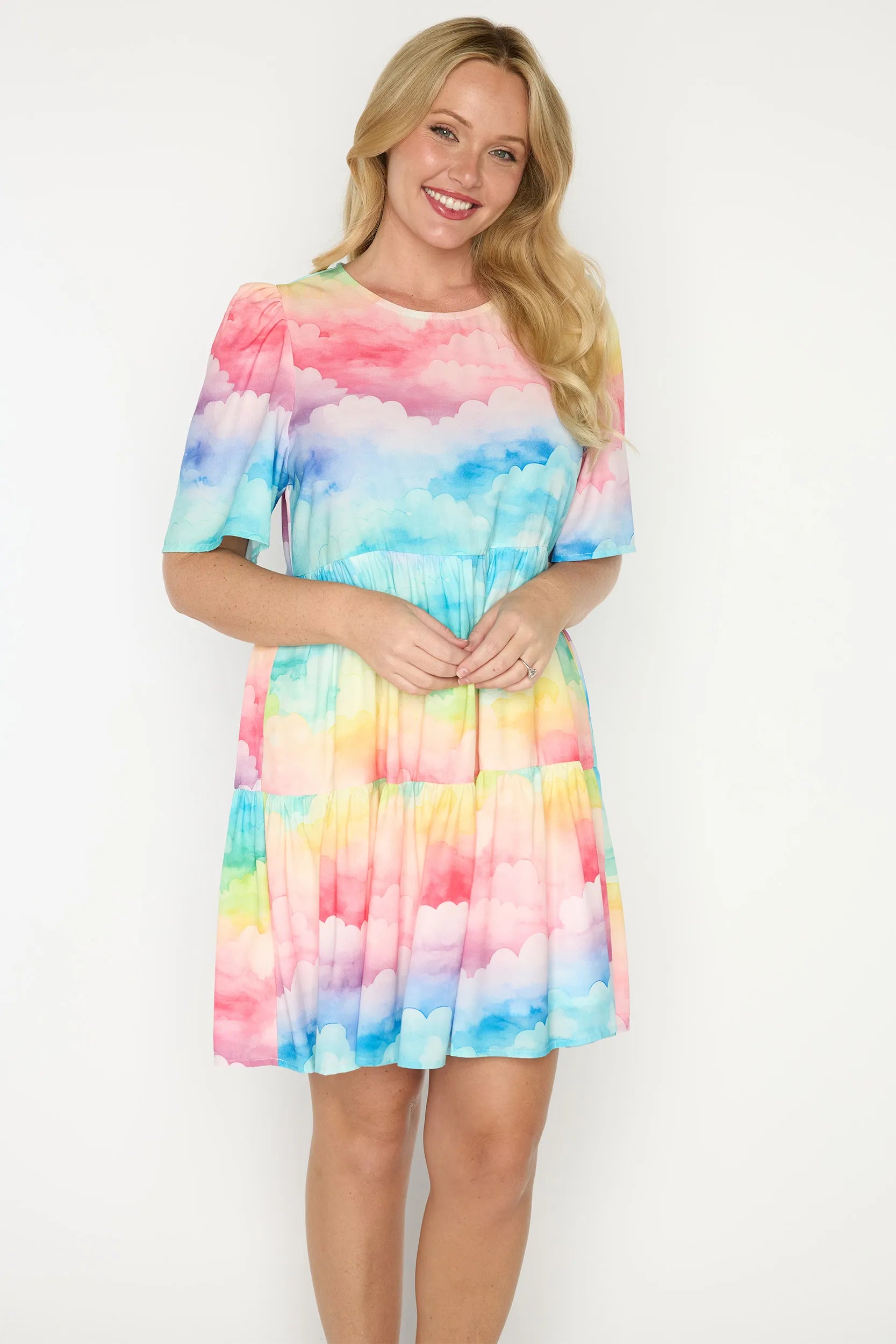 Jackson Rainbow Clouds Dress – Rainbow Clouds mini dress