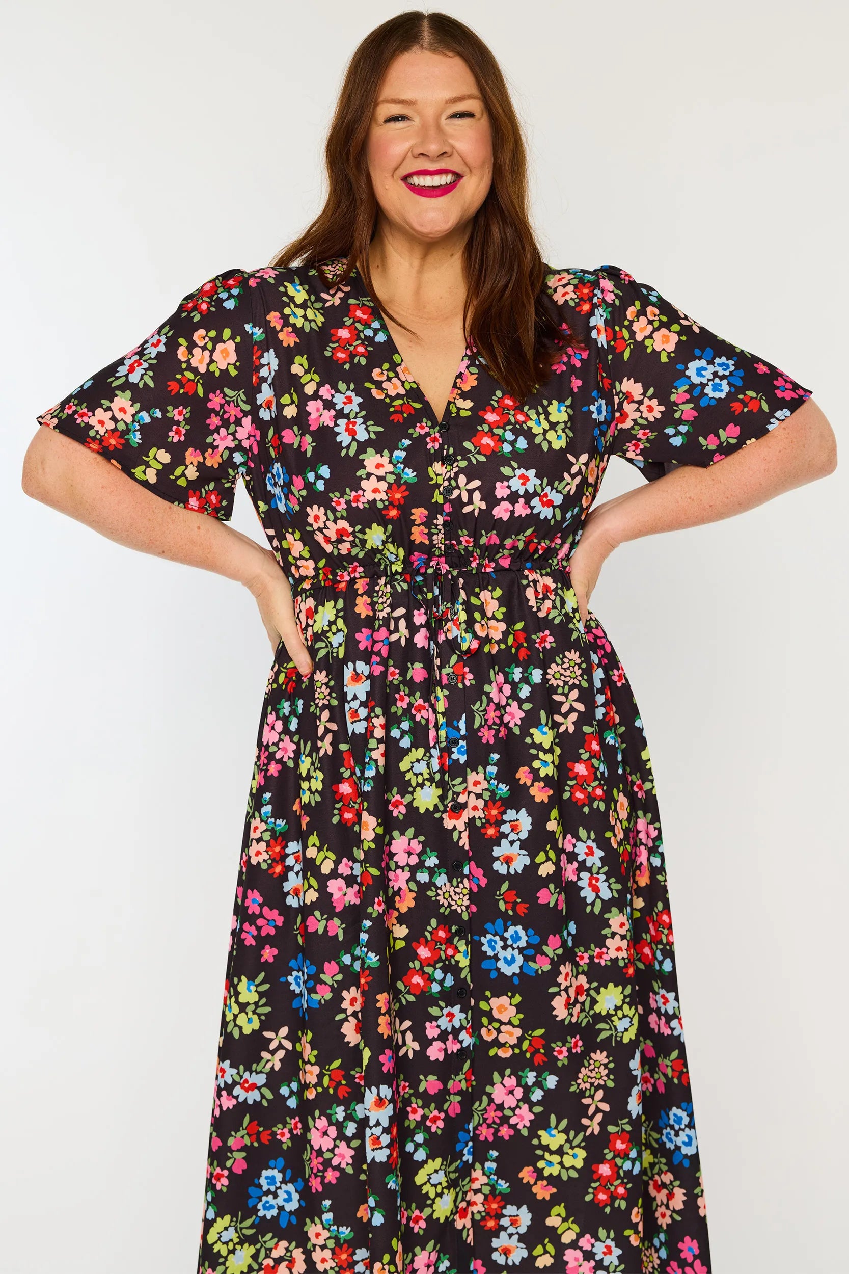 Marley Rainbow Fields Dress – Rainbow Fields midi dress