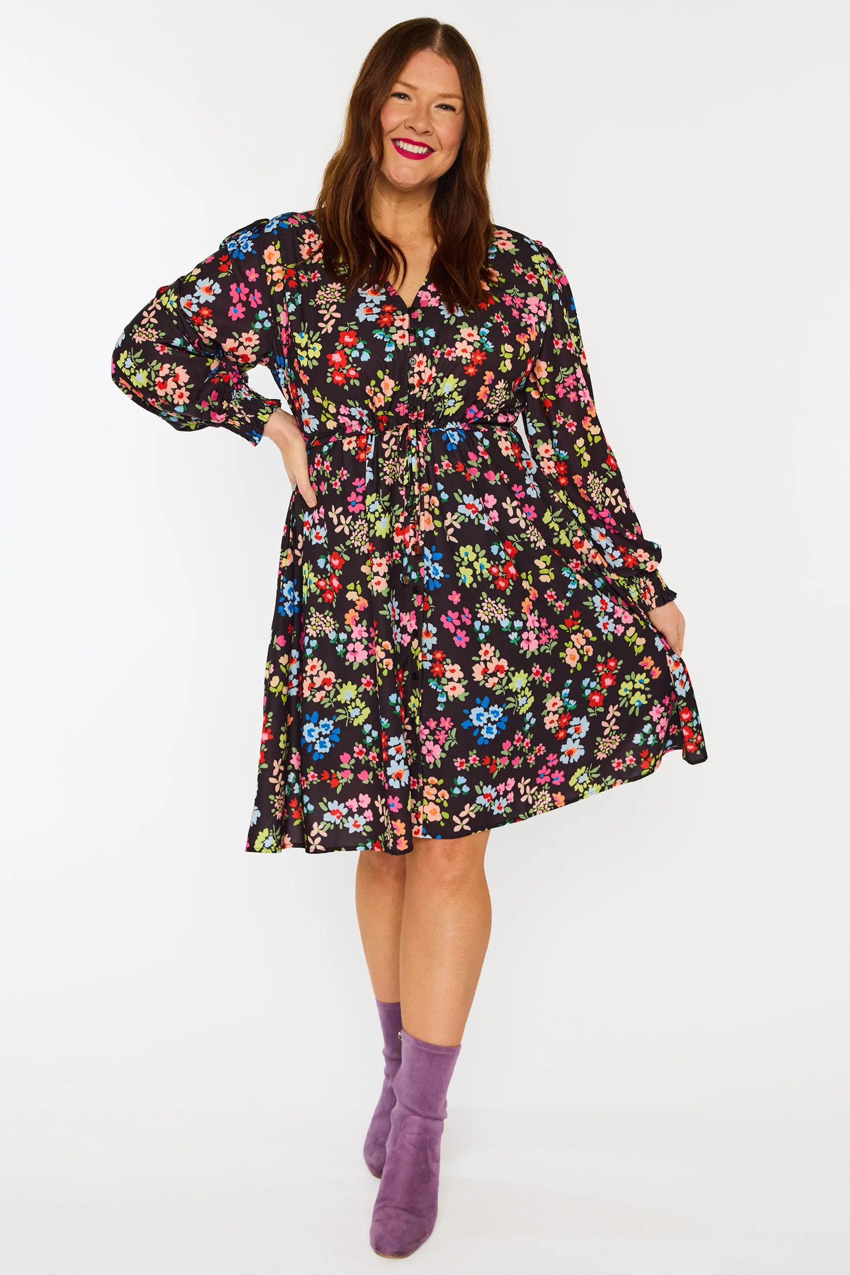 Sofia Rainbow Fields Dress – Rainbow Fields knee length dress