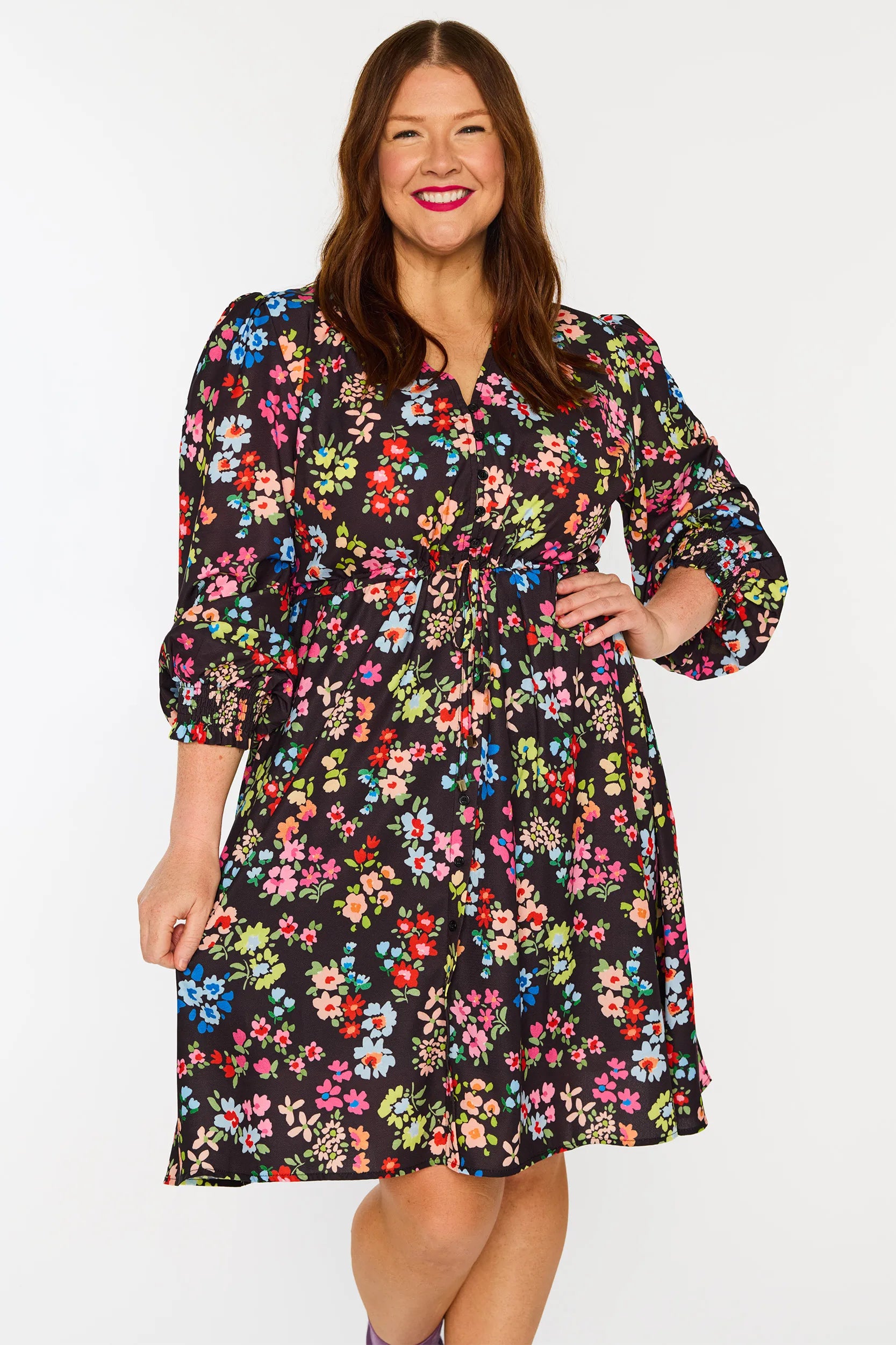 Sofia Rainbow Fields Dress – Rainbow Fields knee length dress