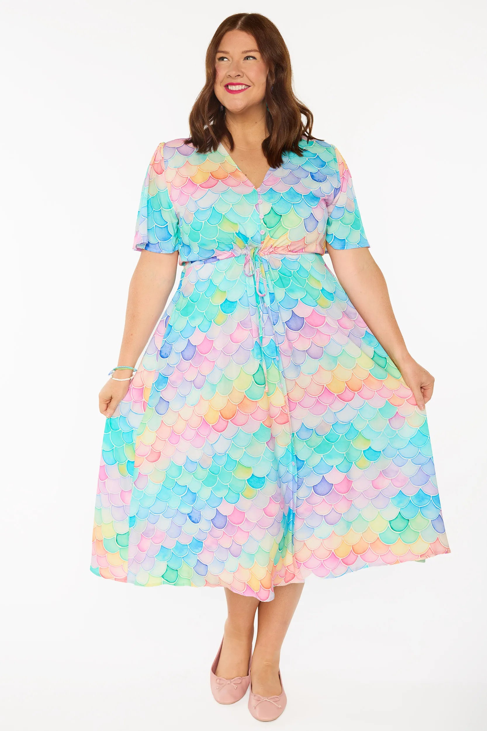 Michelle Rainbow Fish Dress