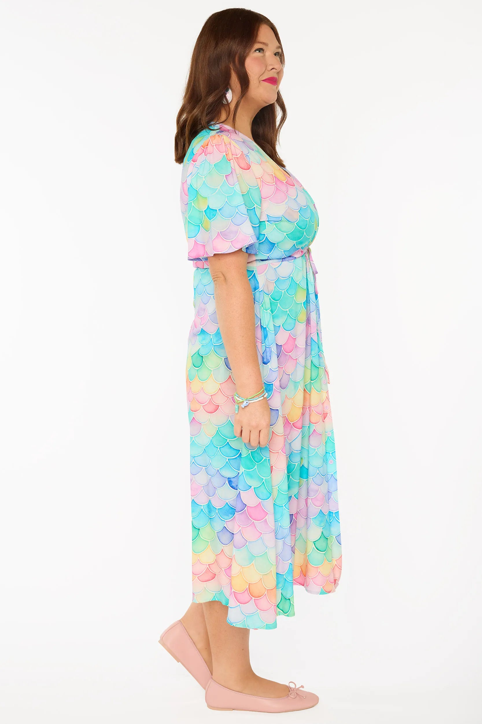 Michelle Rainbow Fish Dress