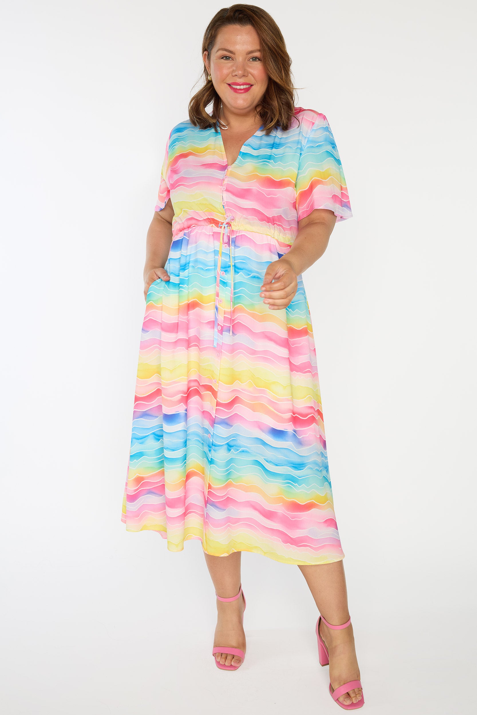 Marley Rainbow River Dress – Rainbow River midi dress
