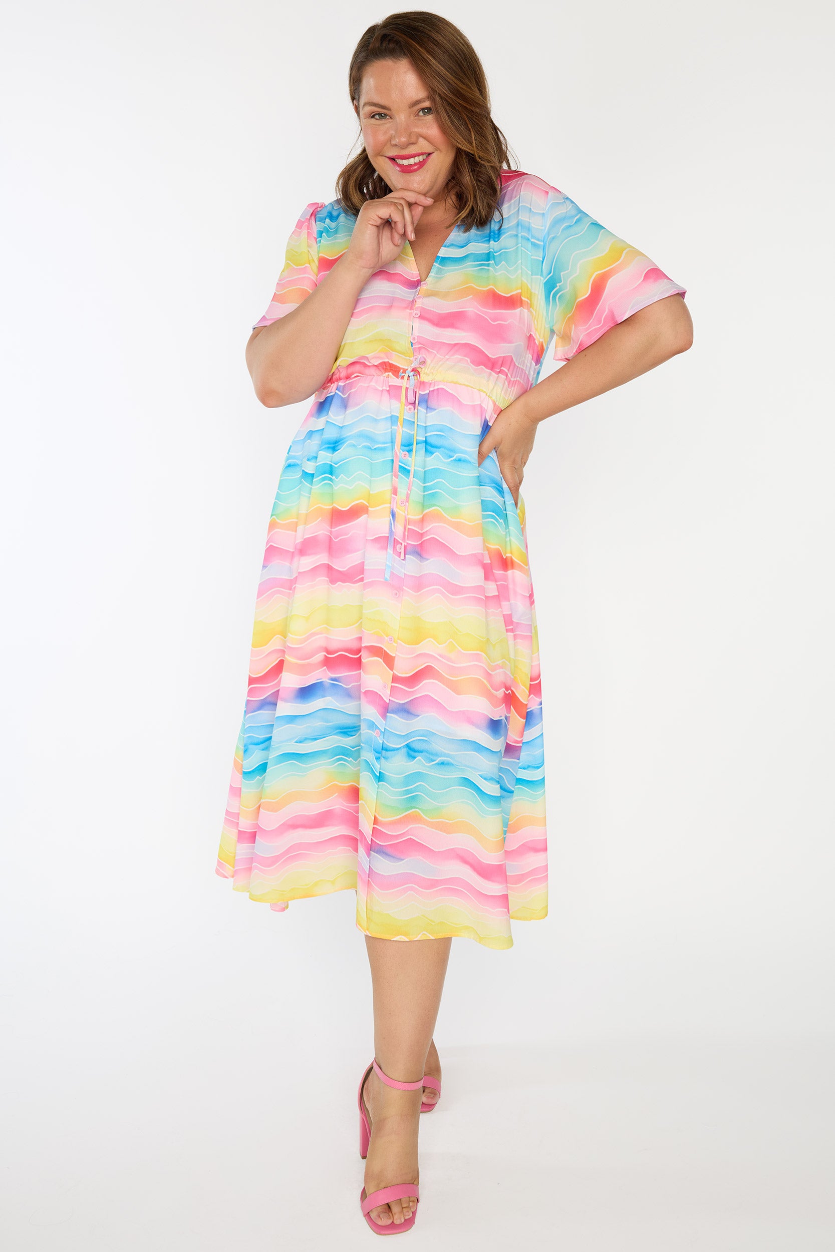 Marley Rainbow River Dress – Rainbow River midi dress