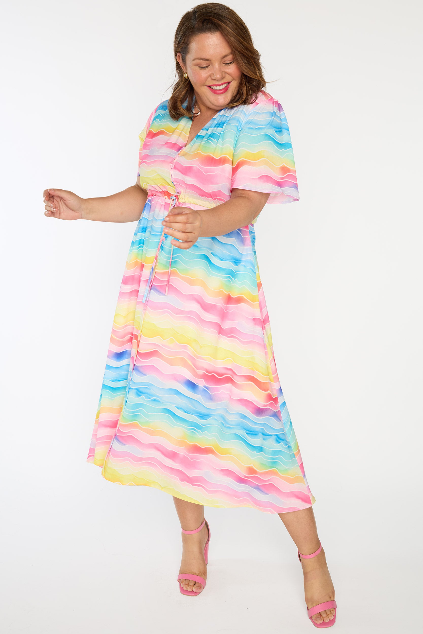Marley Rainbow River Dress – Rainbow River midi dress