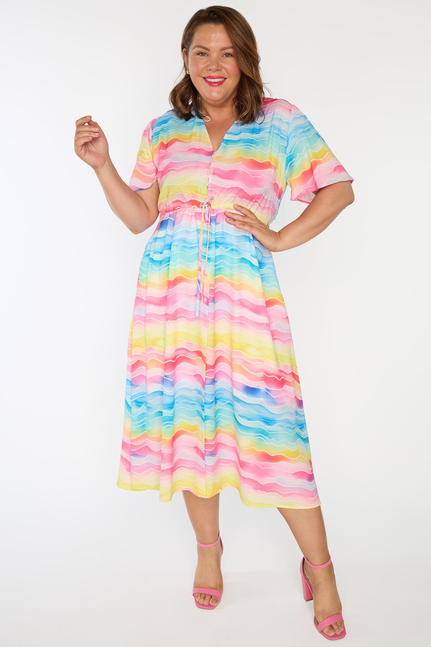 Marley Rainbow River Dress – Rainbow River midi dress