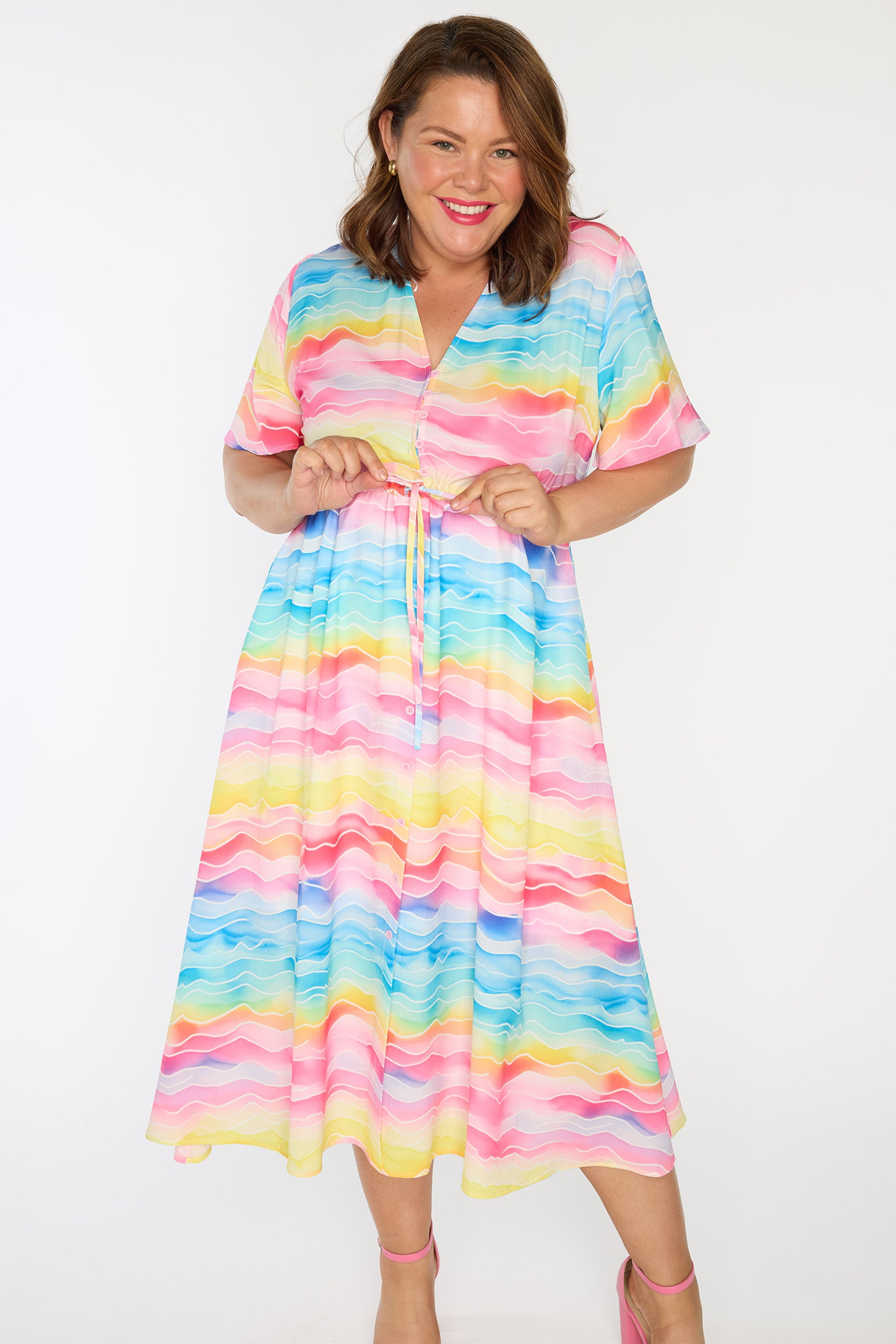 Marley Rainbow River Dress – Rainbow River midi dress