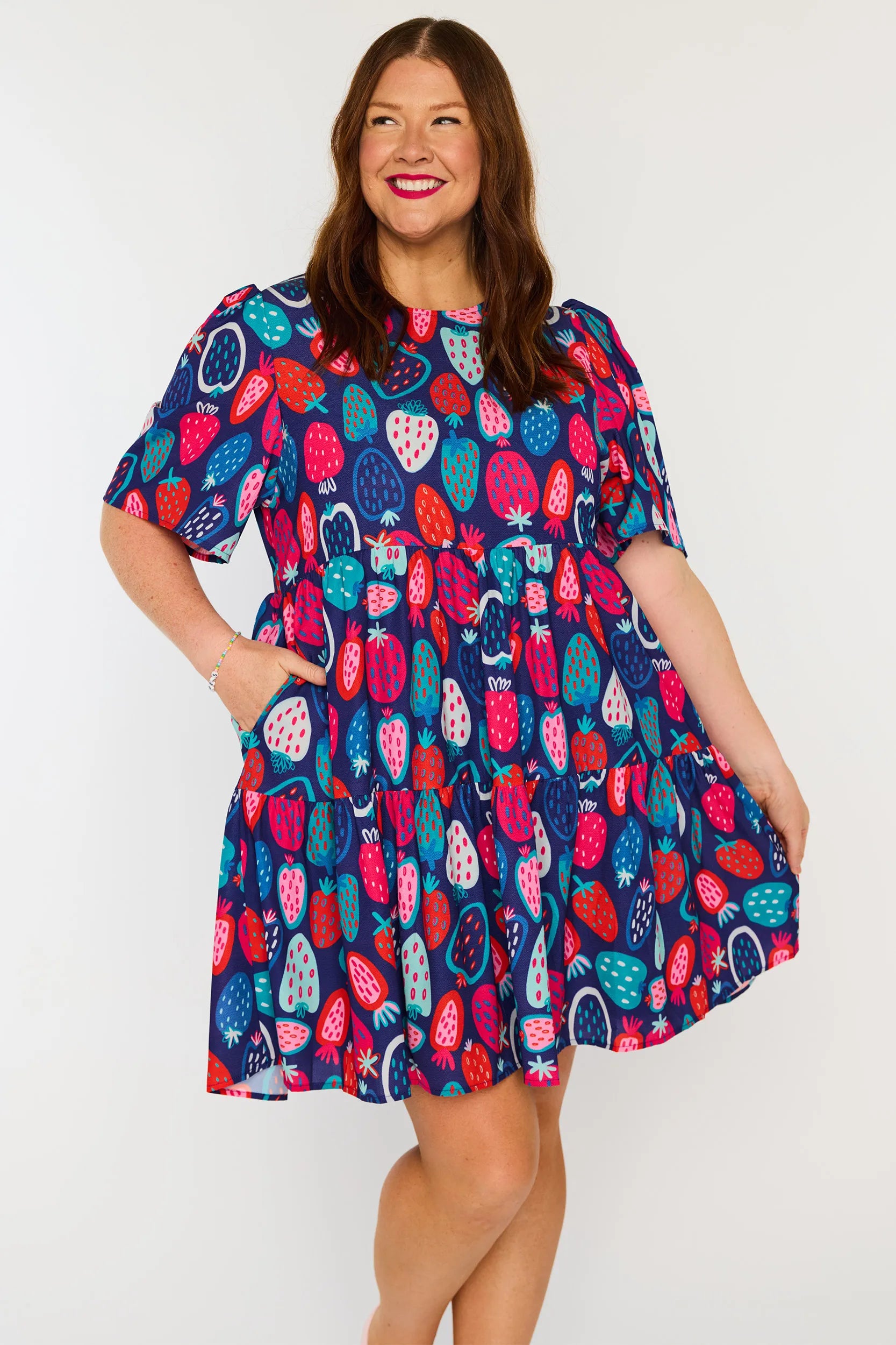 Jackson Strawberry Party Dress โ Strawberry Party mini dress
