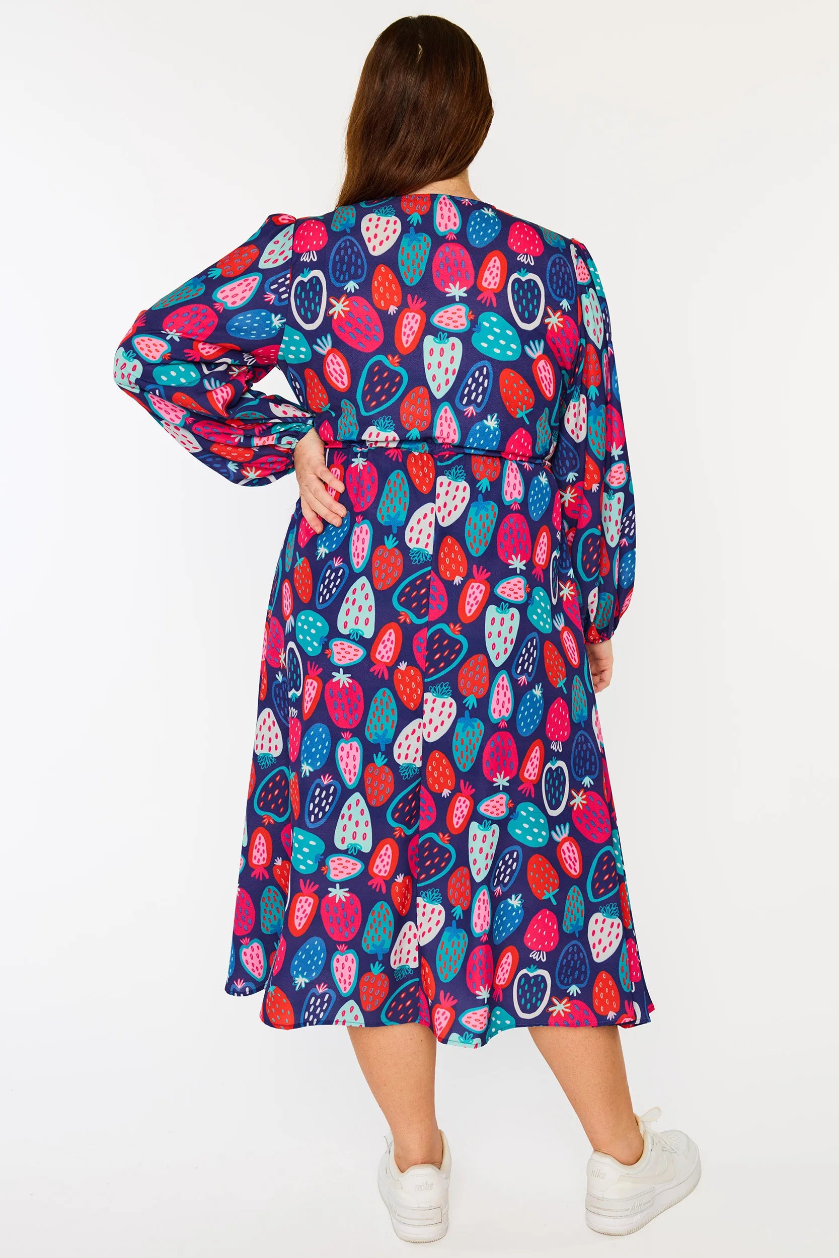Marlene Strawberry Party Dress – Strawberry Party midi dress