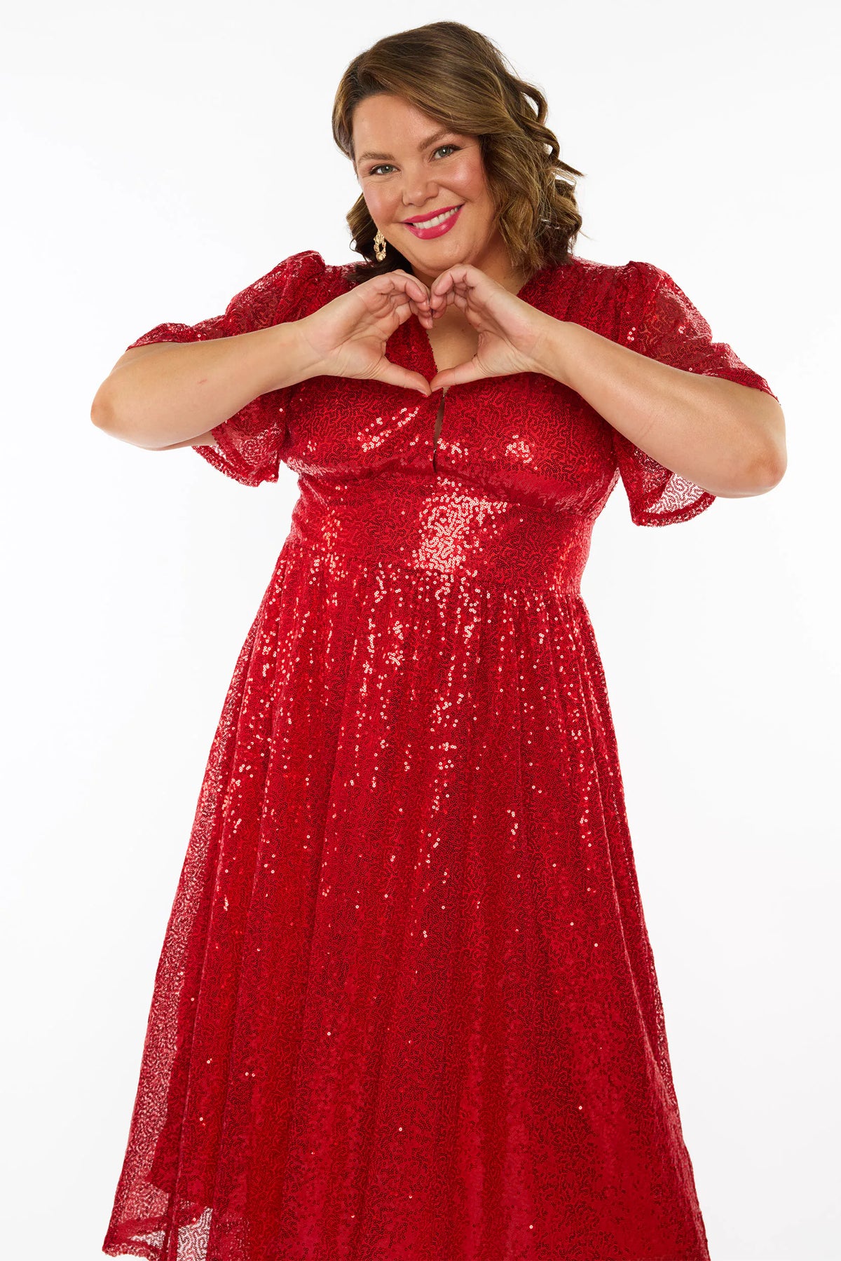 Tamie Red Sequins Dress