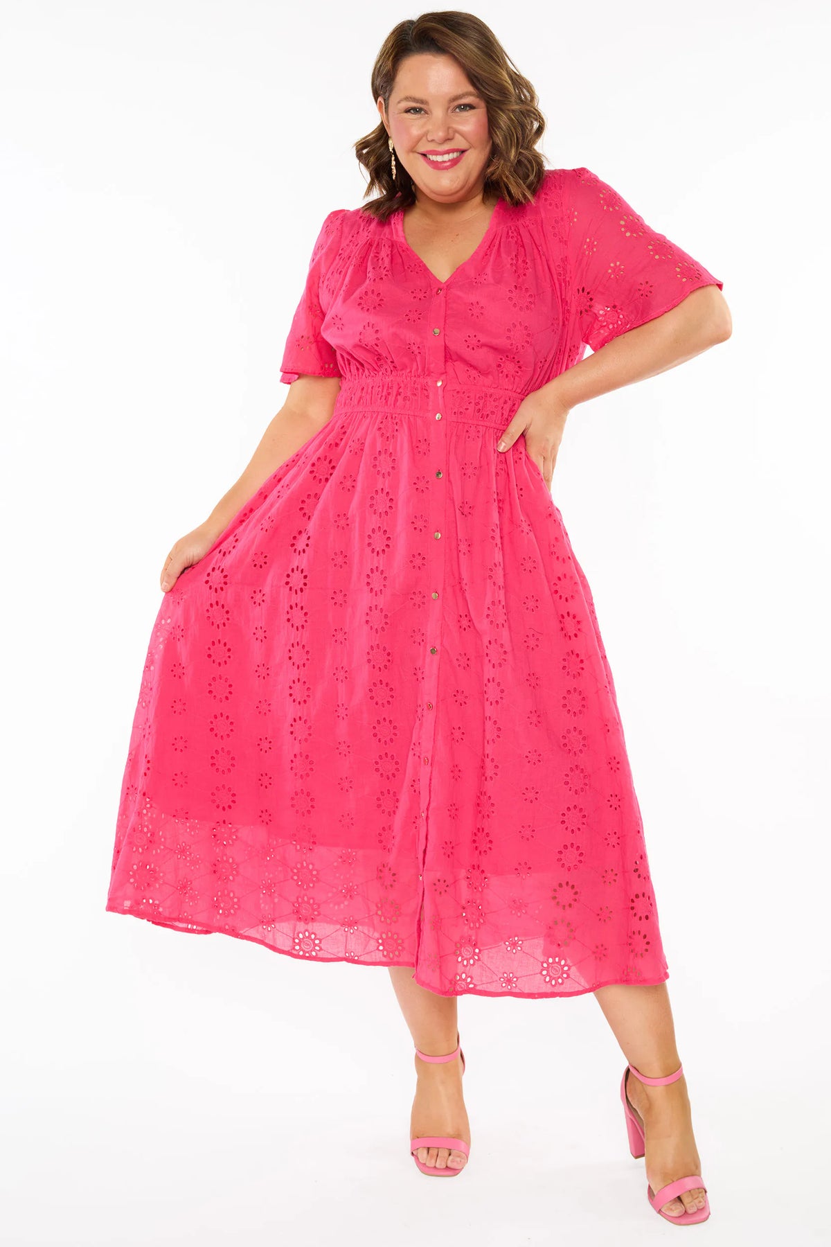 Tamsen Candy Pink Dress