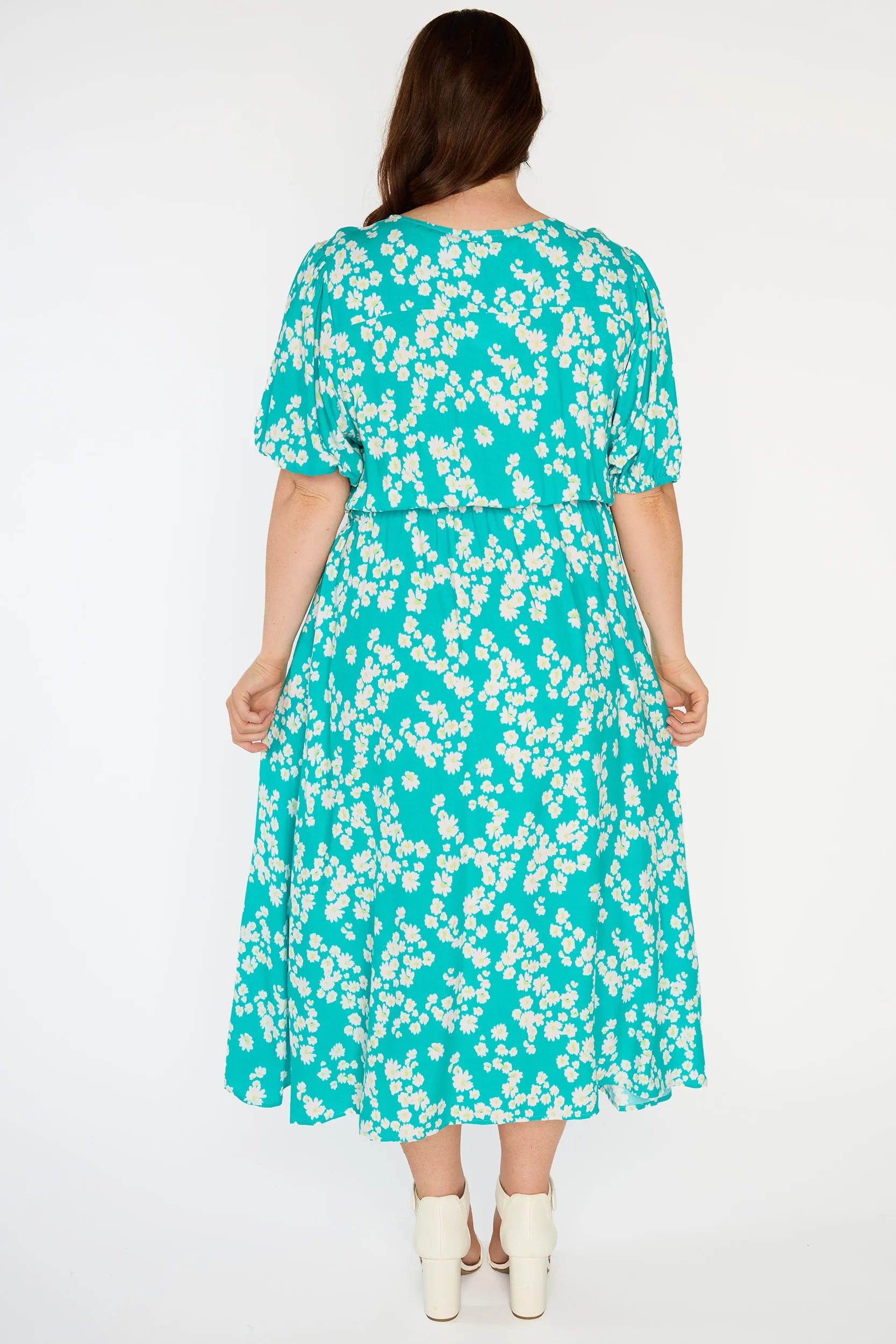 Bronwyn Teal Petal Whimsy Dress