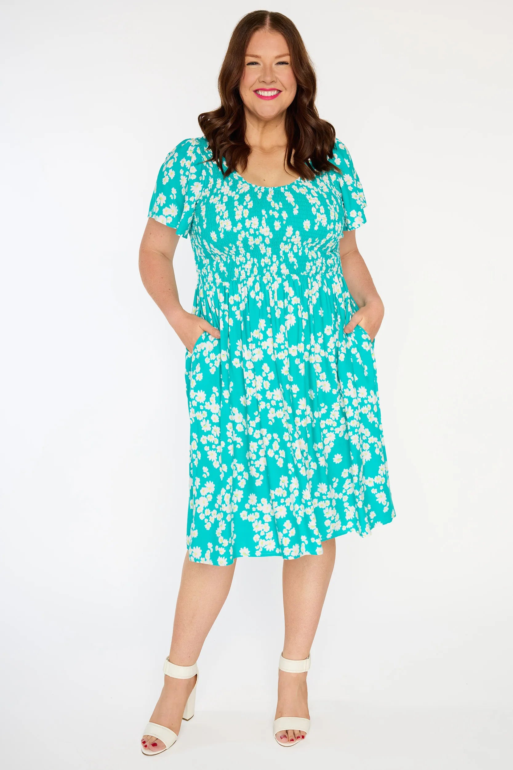 Merida Teal Petal Whimsy Dress