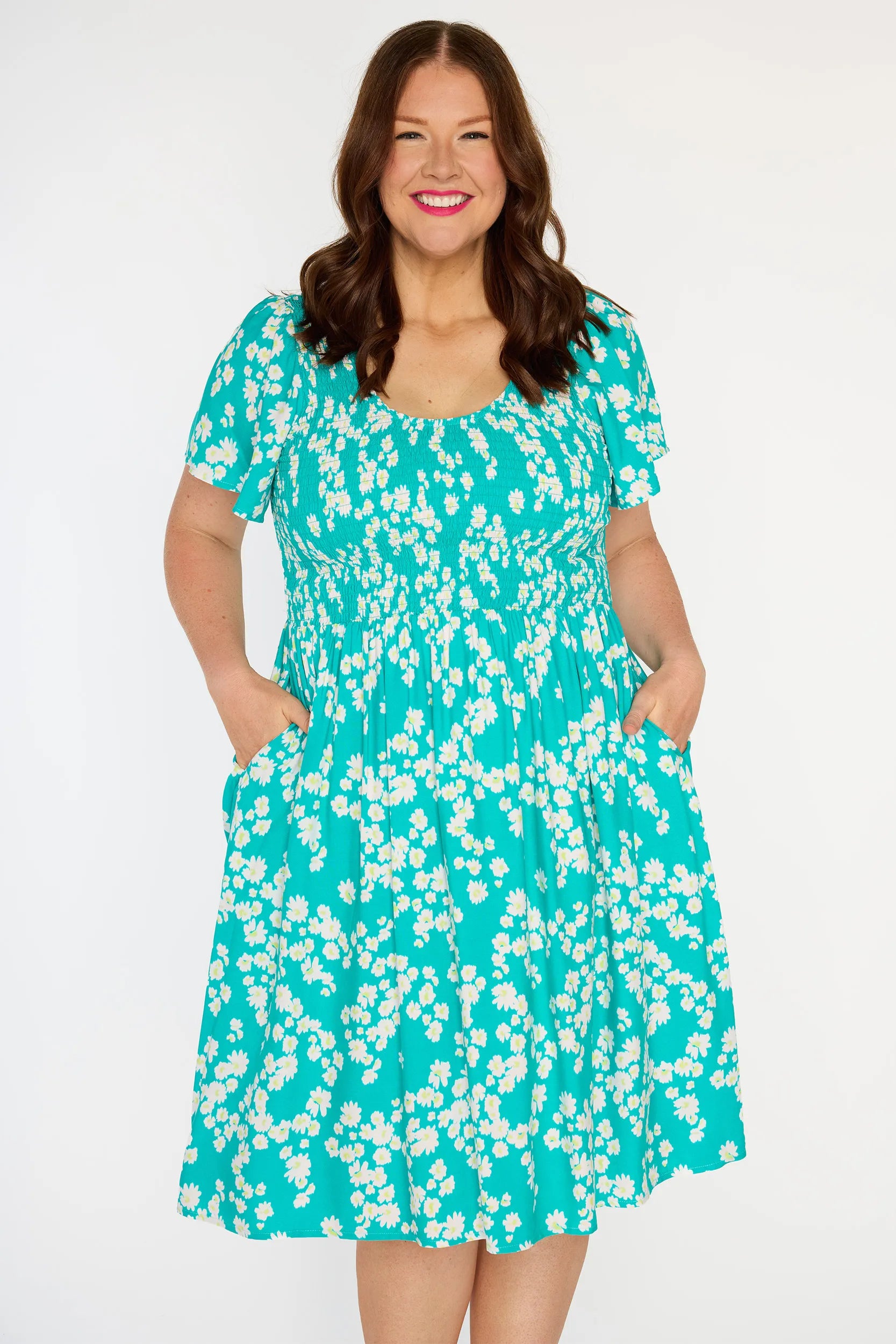 Merida Teal Petal Whimsy Dress
