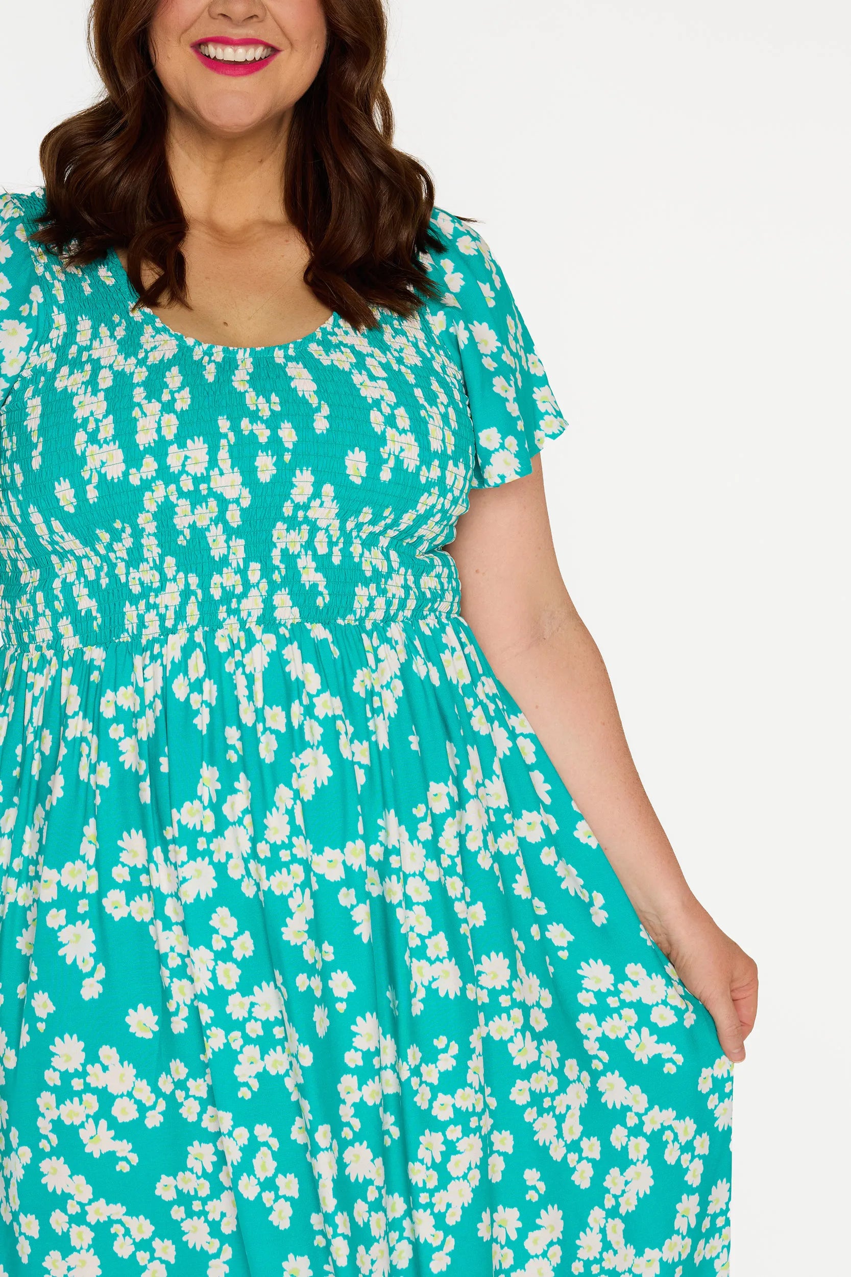 Merida Teal Petal Whimsy Dress