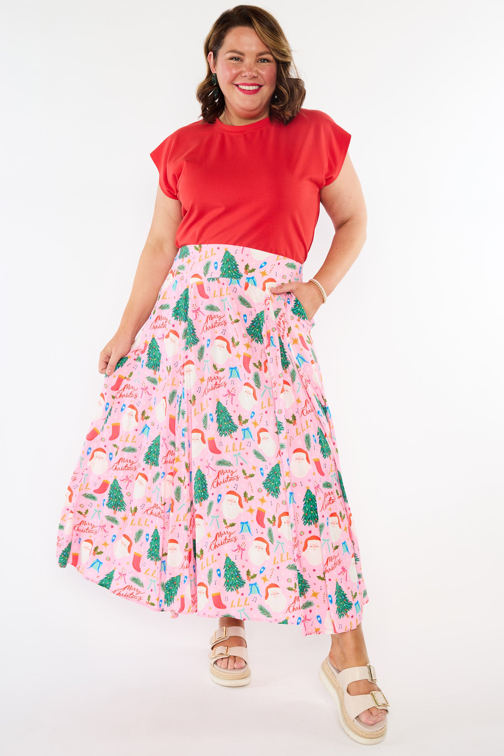 Katelyn Vintage Christmas Skirt (Pre-Order)