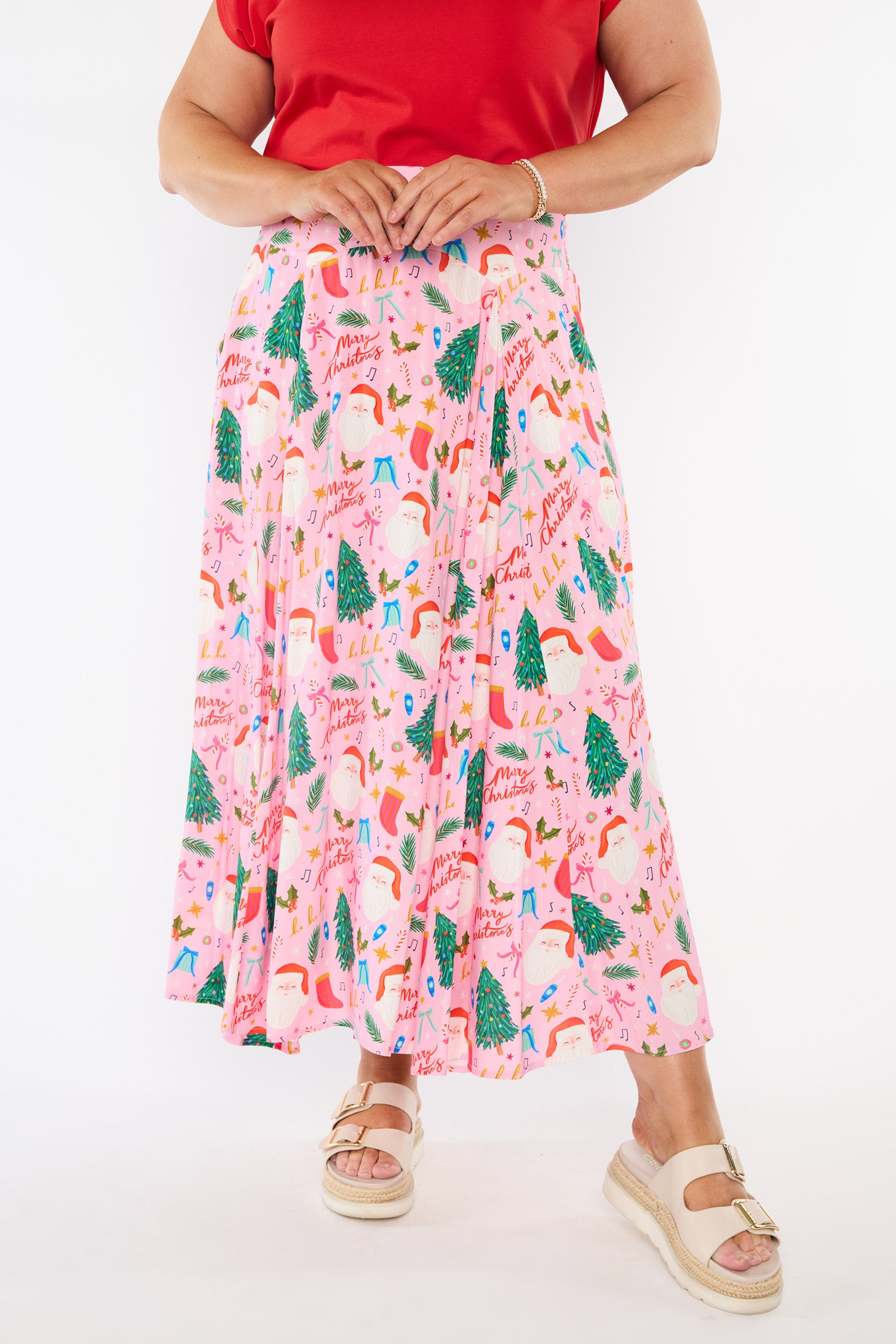 Katelyn Vintage Christmas Skirt (Pre-Order)