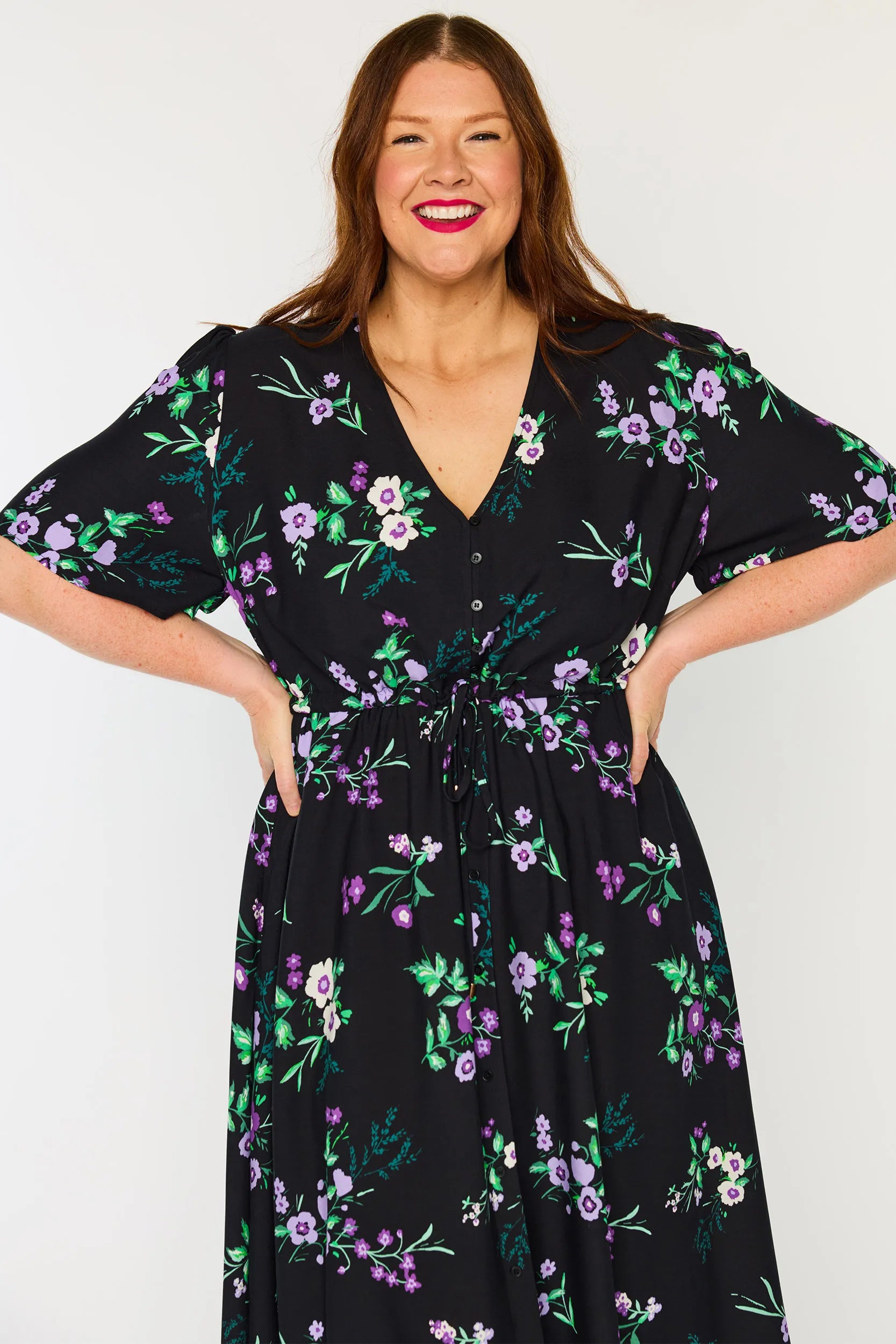 Michelle Violet Night Dress โ Violet Night midi dress