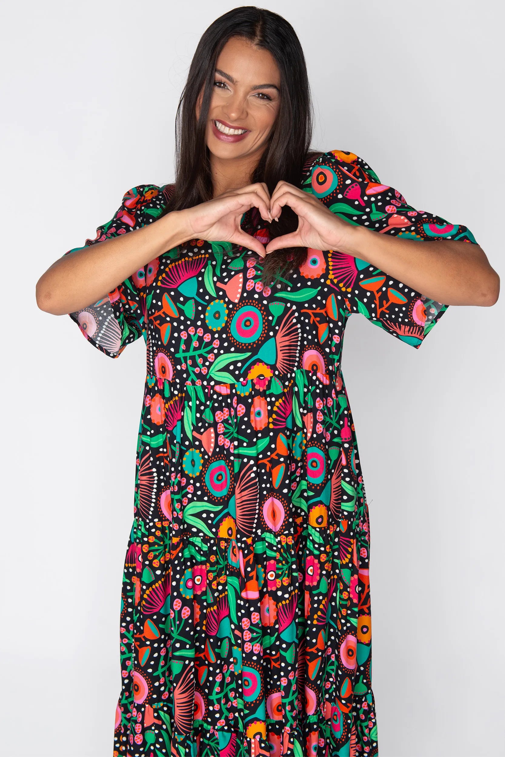 Charli Wattle Wonderland Dress – Wattle Wonderland maxi dress
