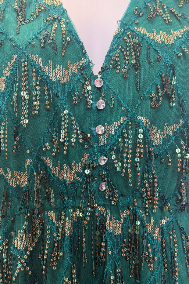 Wonderful Forest Green Party Dress – Forest Green midi dress