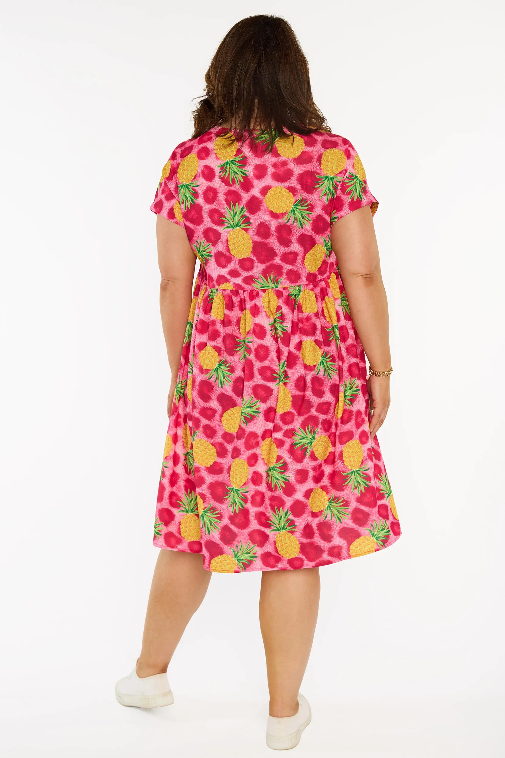 Bam Wild Pink Pineapples Dress