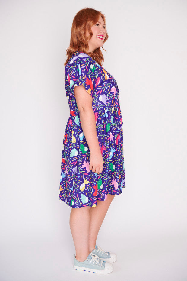 Jackie Willy Wagtail Pocket Front Dress โ Willy Wagtail shift dress