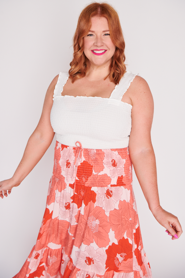 Willy Popping Orange Skirt – Popping Orange maxi skirt