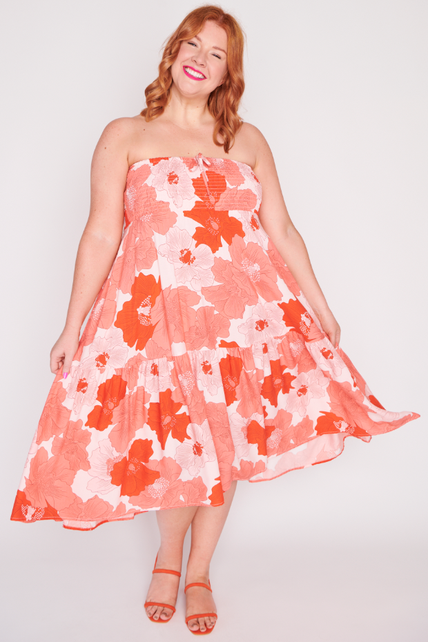 Willy Popping Orange Skirt – Popping Orange maxi skirt