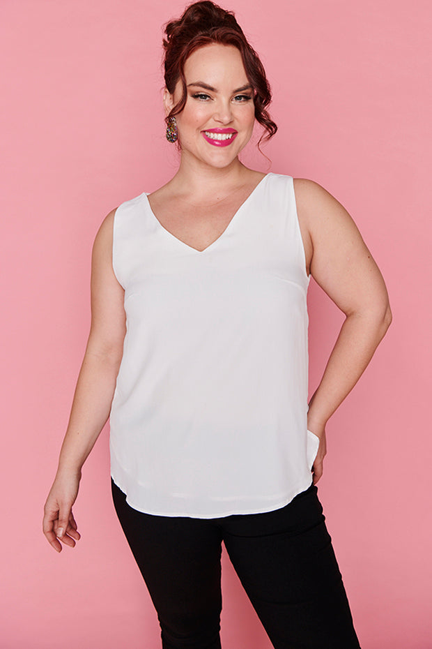 Gabrielle White Top – White loose top