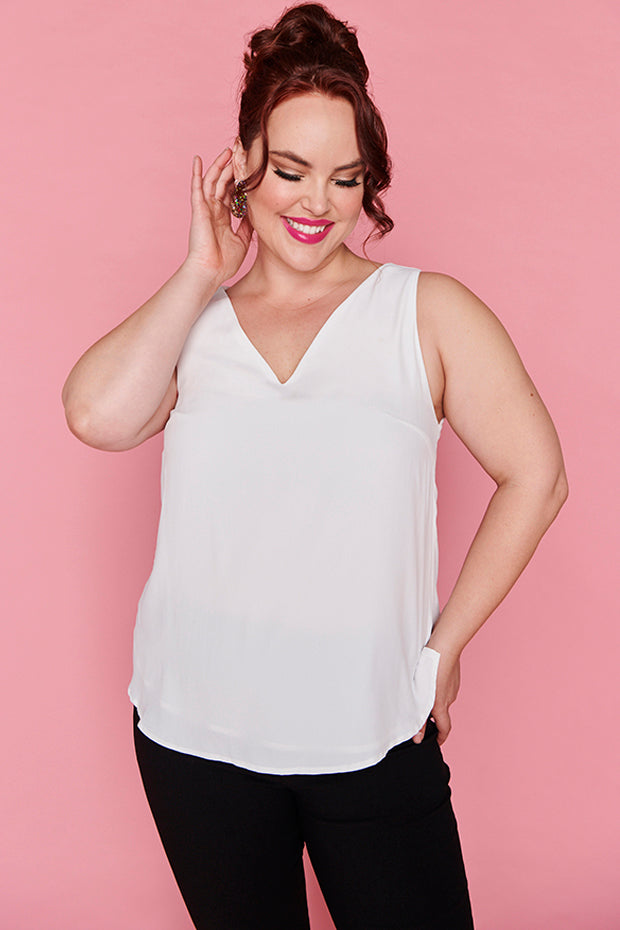 Gabrielle White Top – White loose top