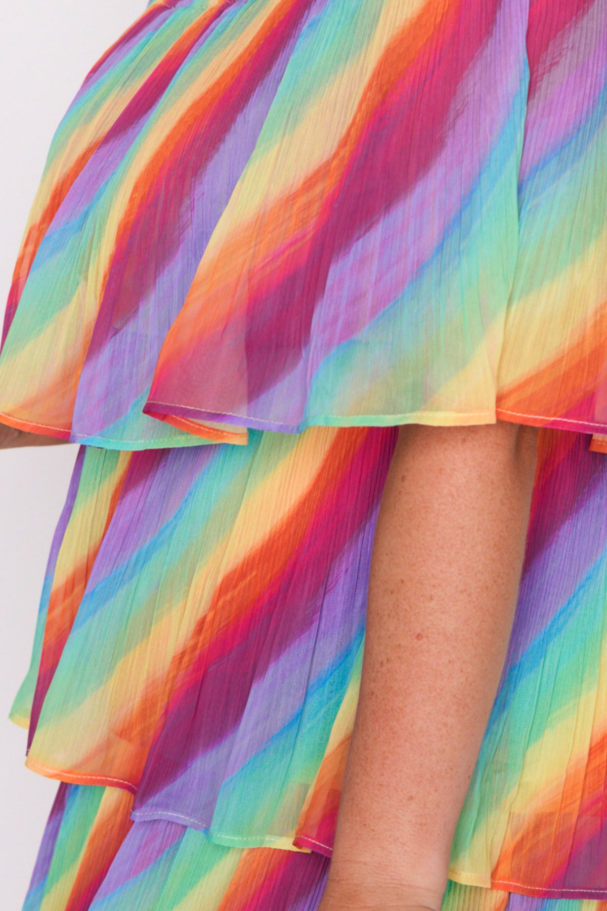 Faire Rainbow Shine Pleated Dress – Rainbow Shine maxi dress