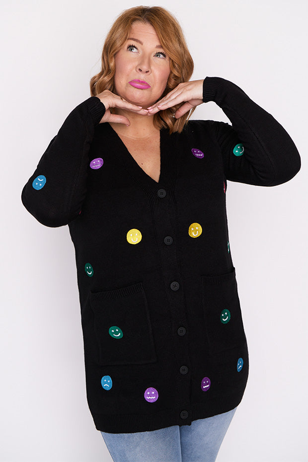 Angela Black All the Feels Cardi โ Black All the Feels cardigan