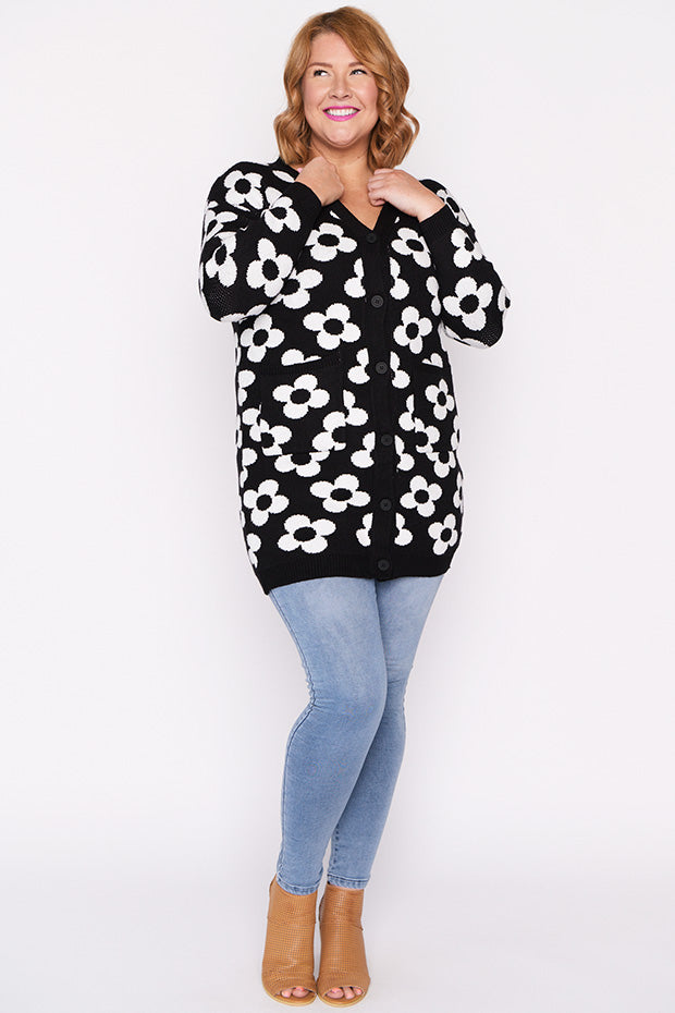 Clover White Daisy Cardi – White Daisy cardigan