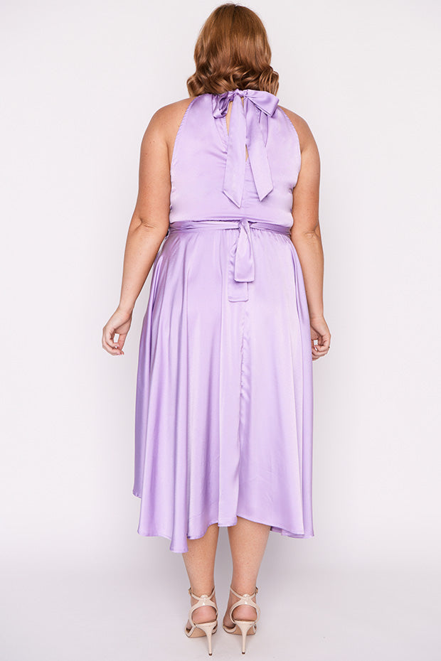 Oceania Purple Rose Party Dress – Purple Rose midi dress