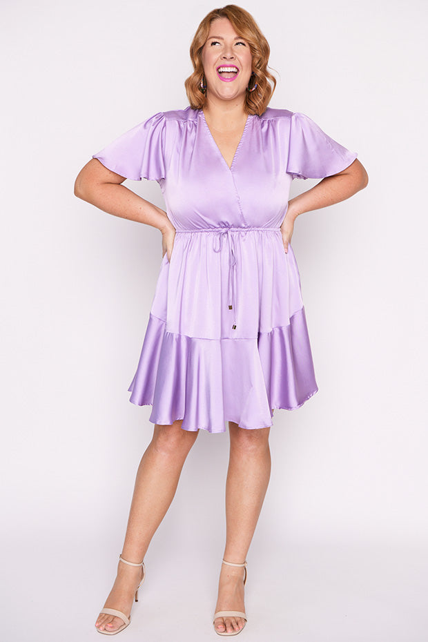 Peyton Purple Rose Party Dress – Purple Rose mini dress
