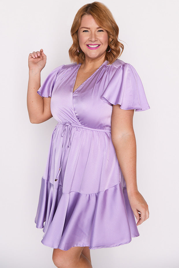 Peyton Purple Rose Party Dress – Purple Rose mini dress